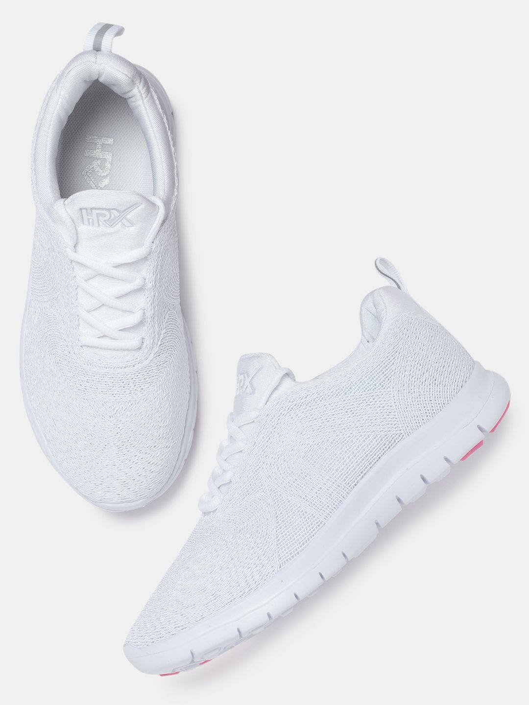 full white sports shoes