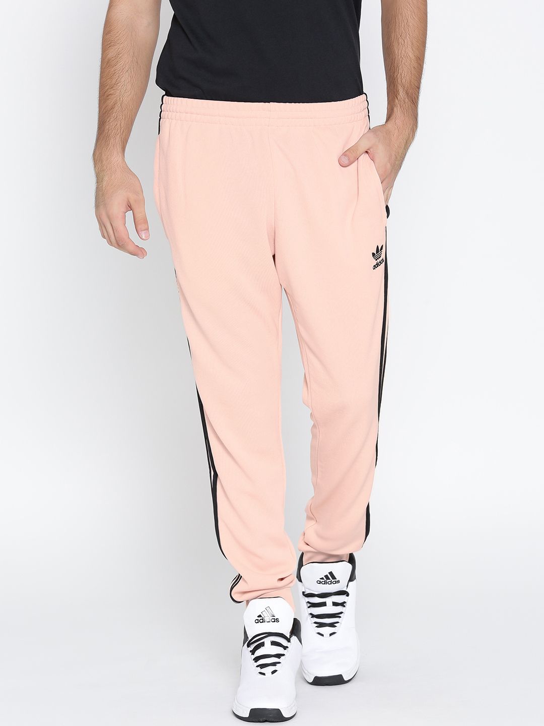 adidas pink sweatpants mens