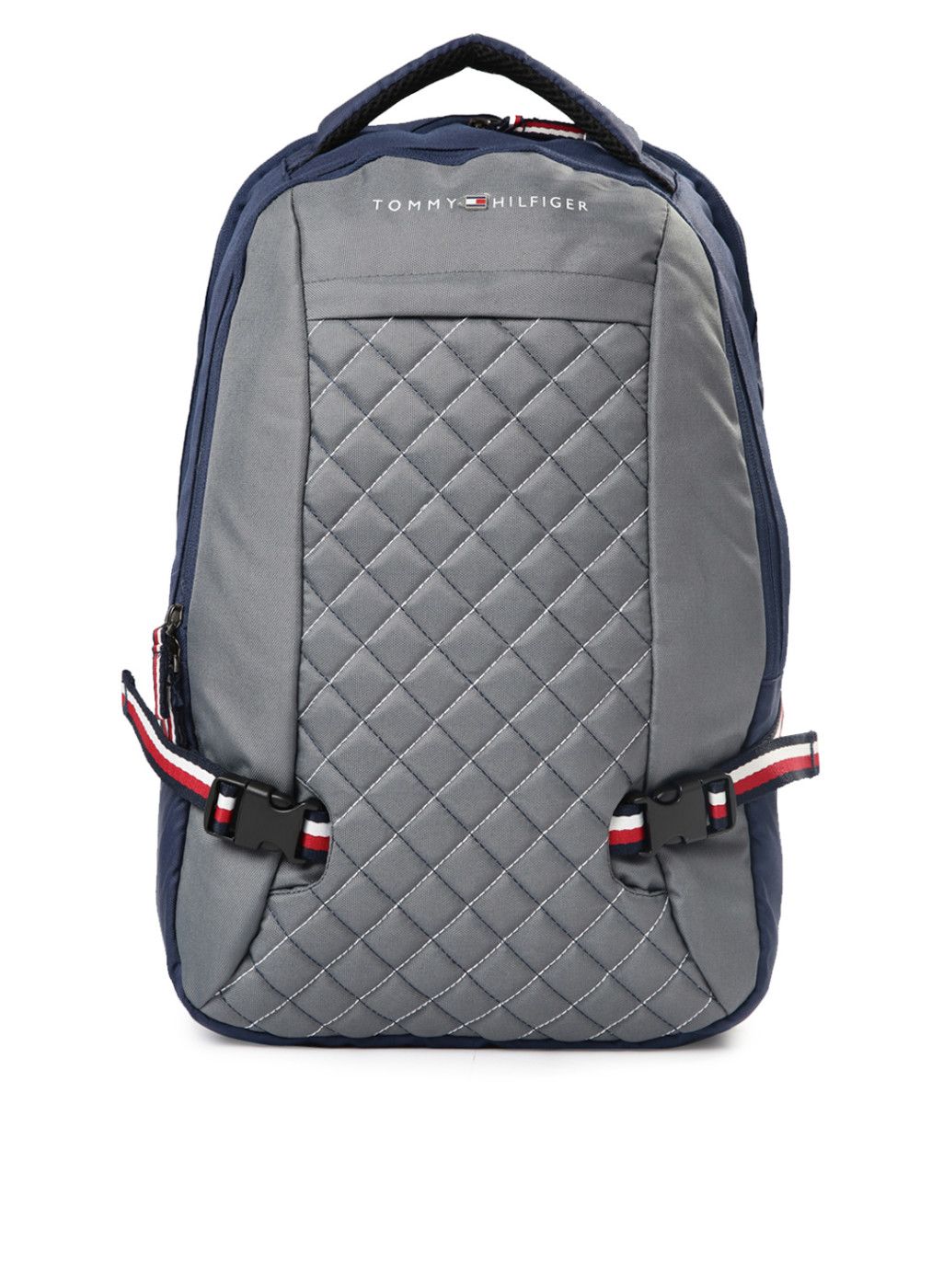 Tommy Hilfiger Navy & Grey Quilted Laptop Backpack