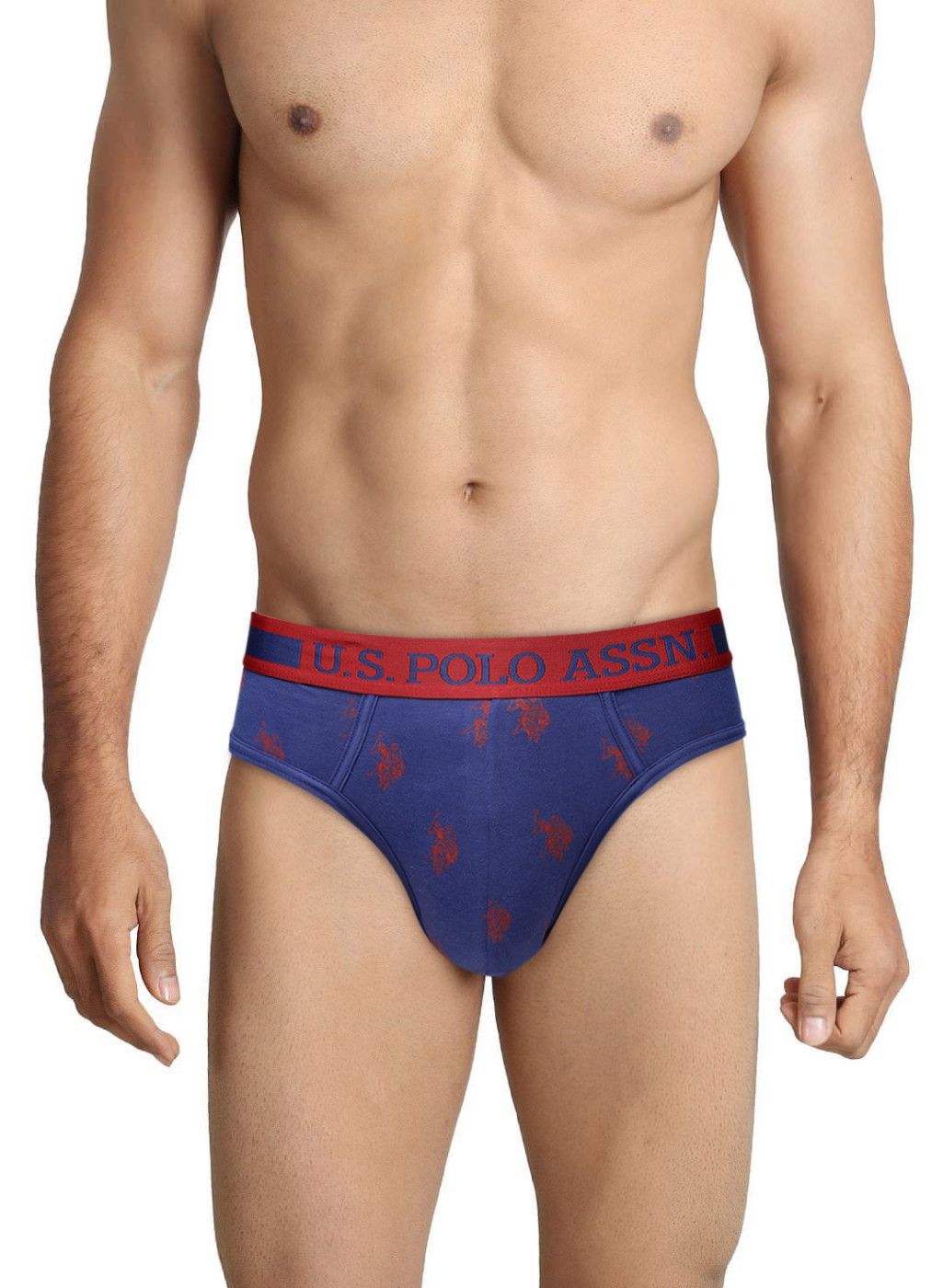 U.S. Polo Assn. Blue Printed Fashion Briefs I111-656-PR