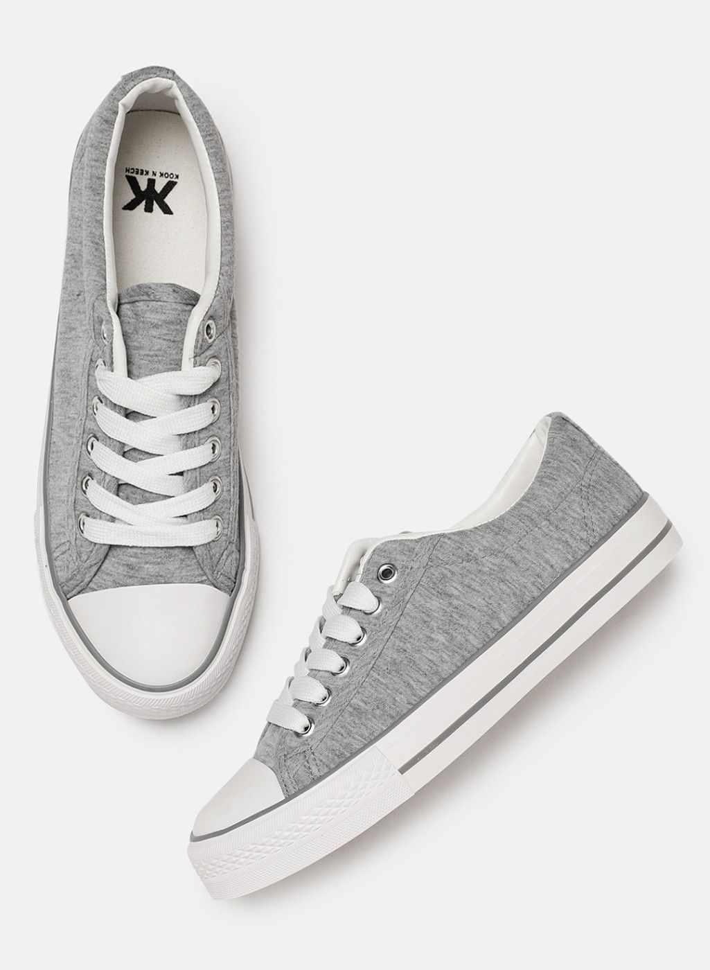Kook N Keech Grey Casual Sneakers