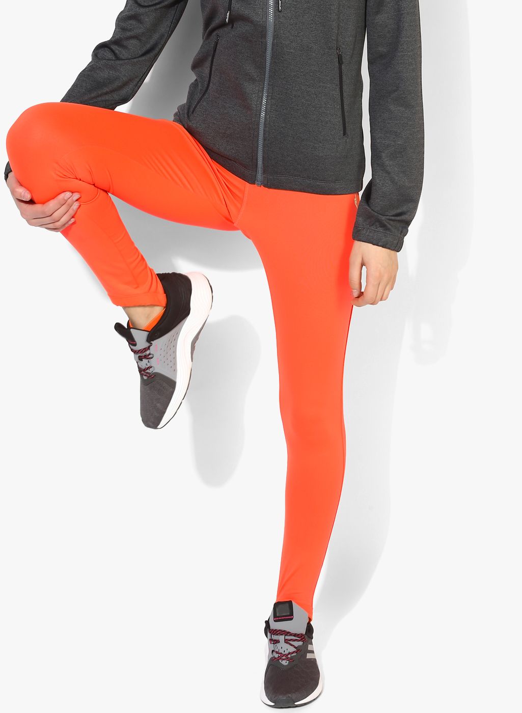 Alcis Women Orange Yoga Tights Price in India