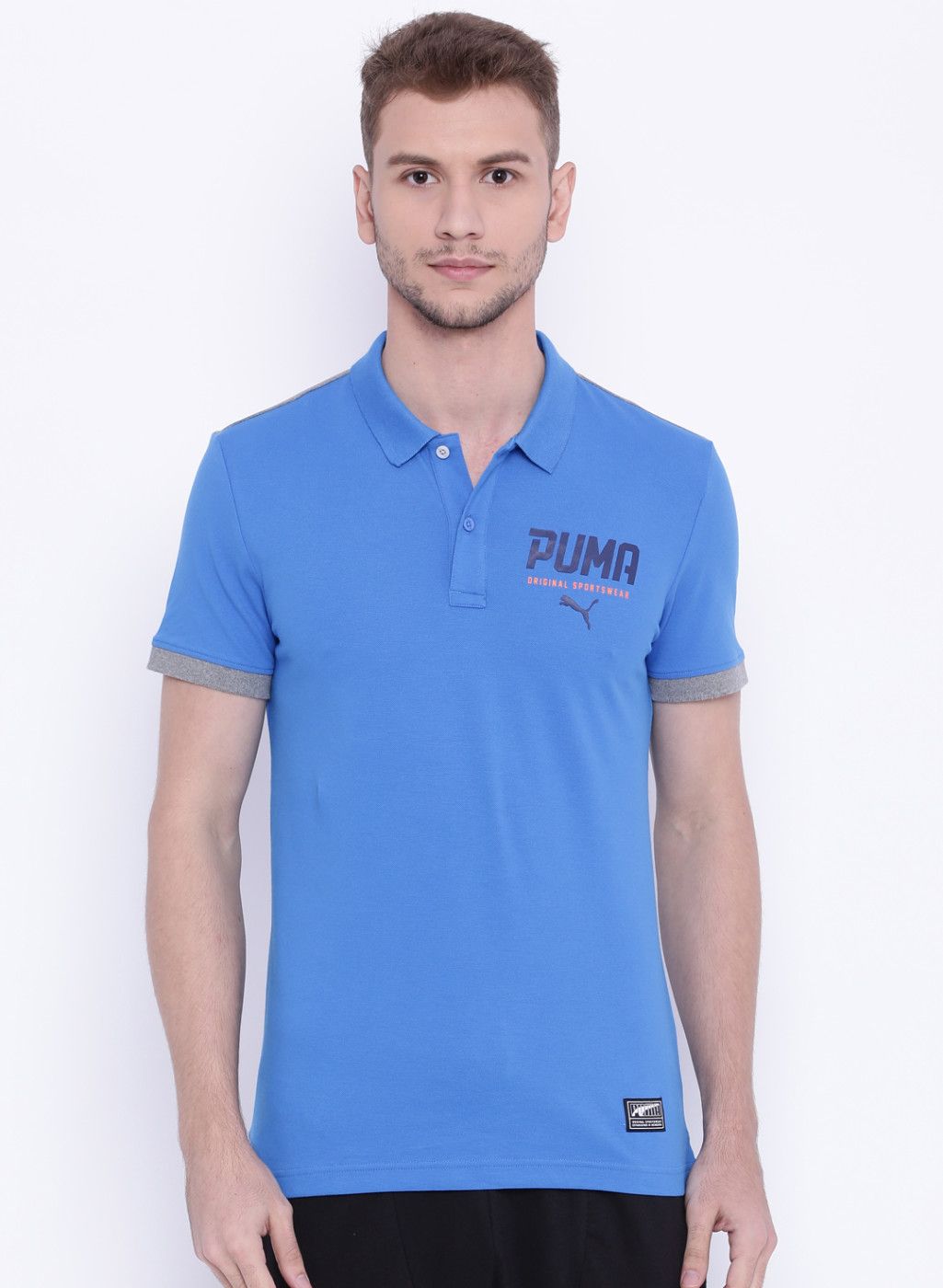 puma blue polo t shirt