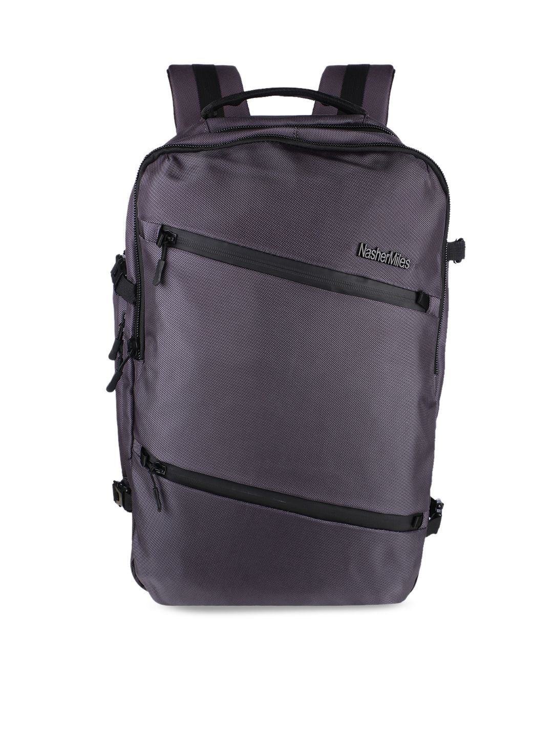 Nasher Miles Unisex Grey Solid Backpack Price in India