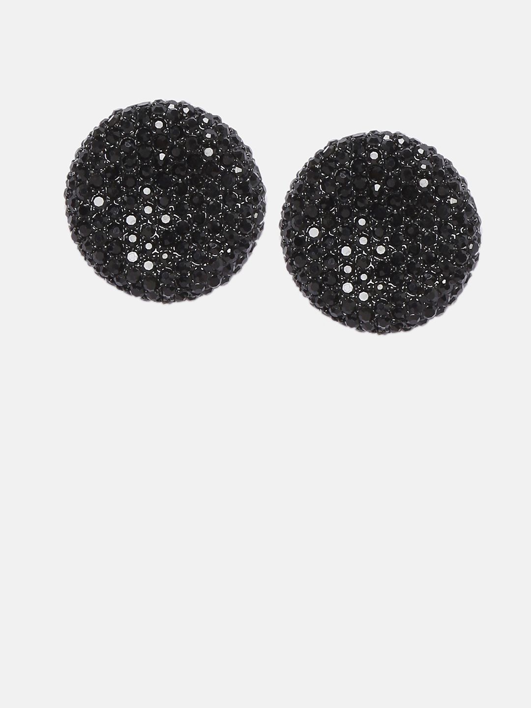 Mali Fionna Black Circular Studs Price in India