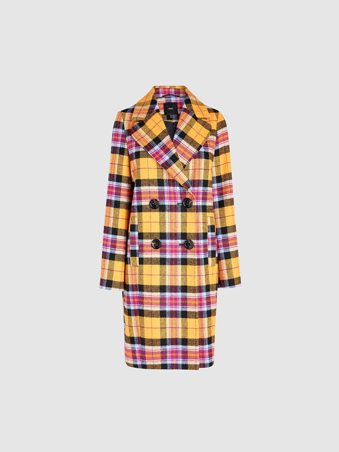 Buy next Women Yellow Checked Coats - Coats for Women 8600391 | Myntra