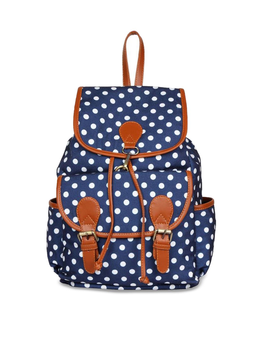 Lychee bags Women Blue Geometric Print Backpack Price in India