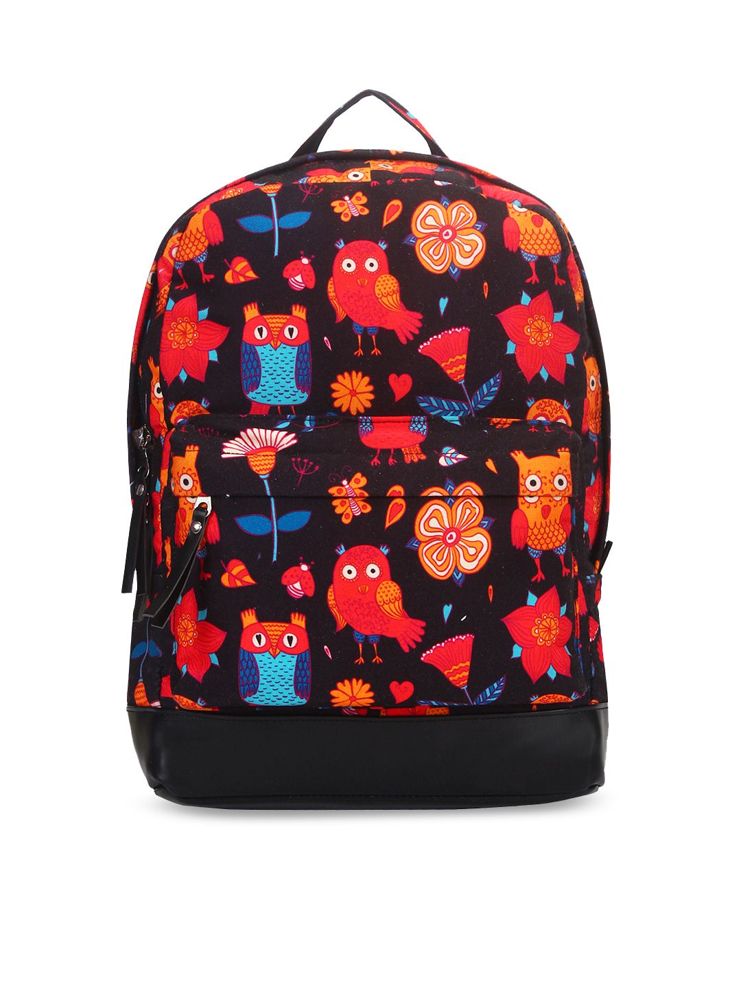Anekaant Women Black & Red Backpack Price in India