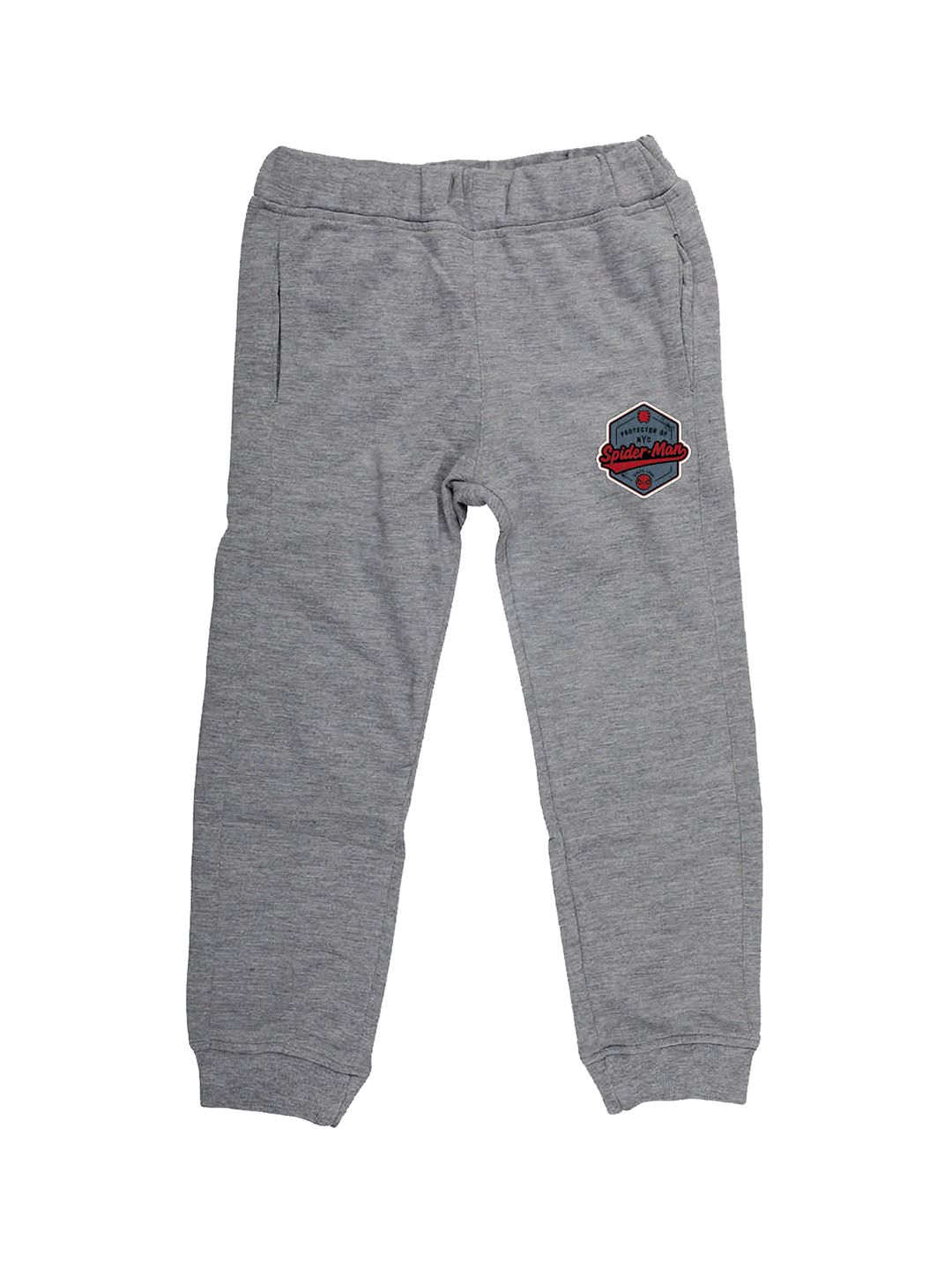 Marvel by Wear Your Mind Unisex Grey Straight-Fit Joggers
