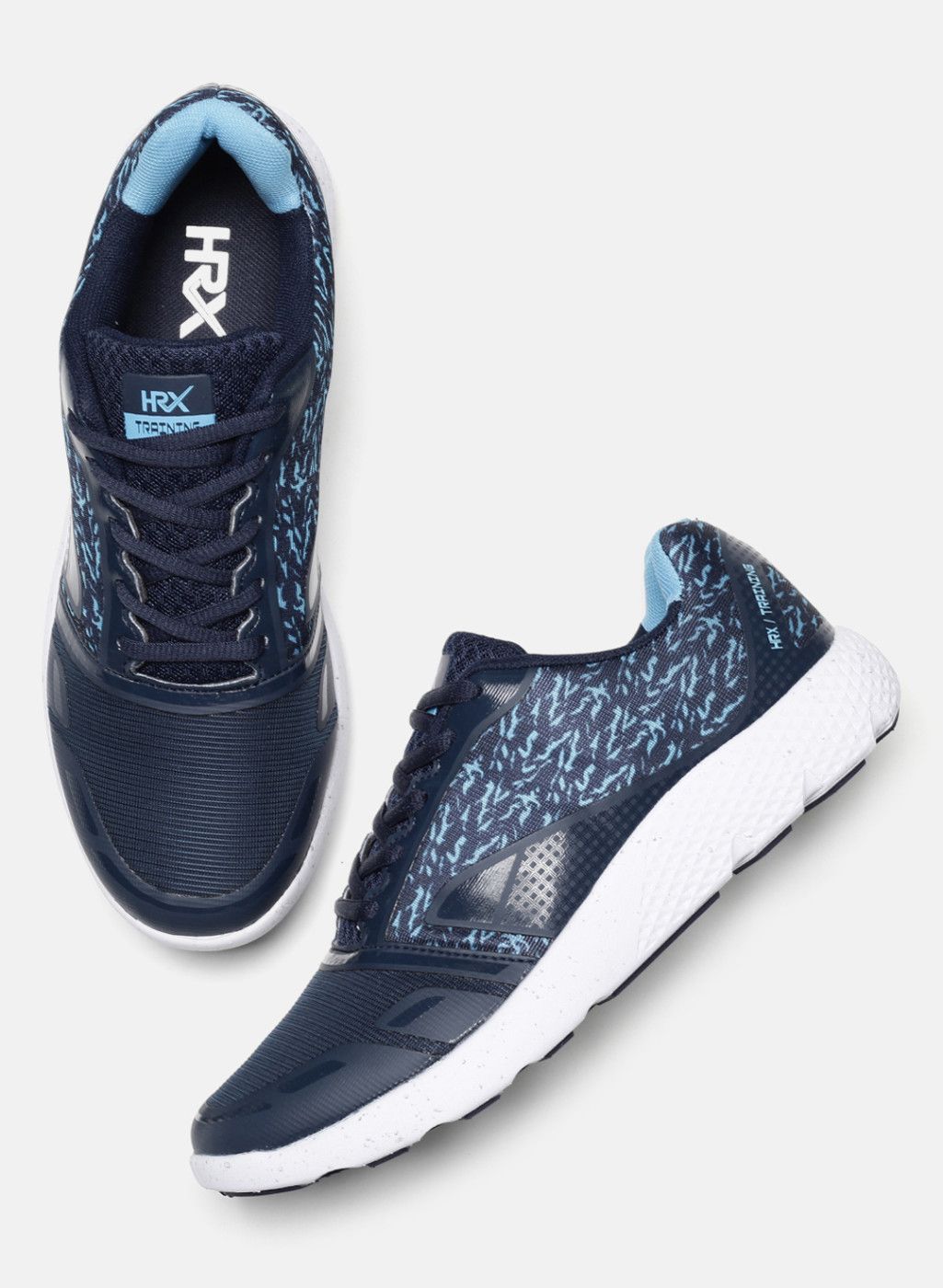 HRX by Hrithik Roshan Navy Blue Mesh Regular Running Shoes