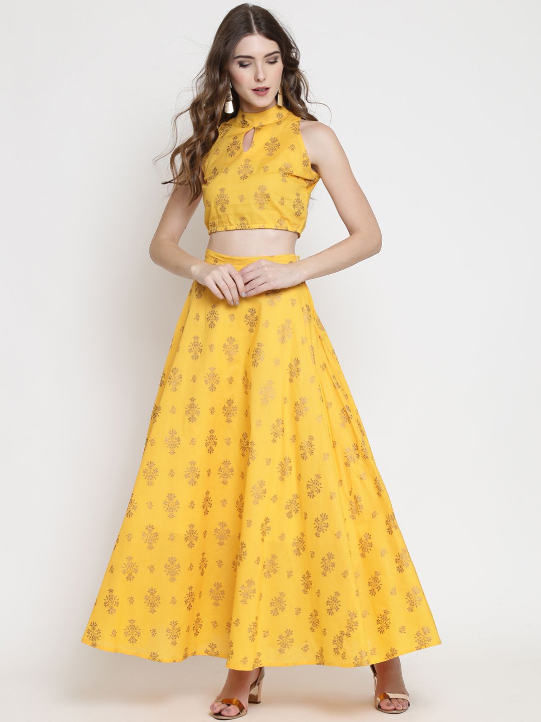 Sera Yellow Ready to Wear Lehenga with Blouse Price in India