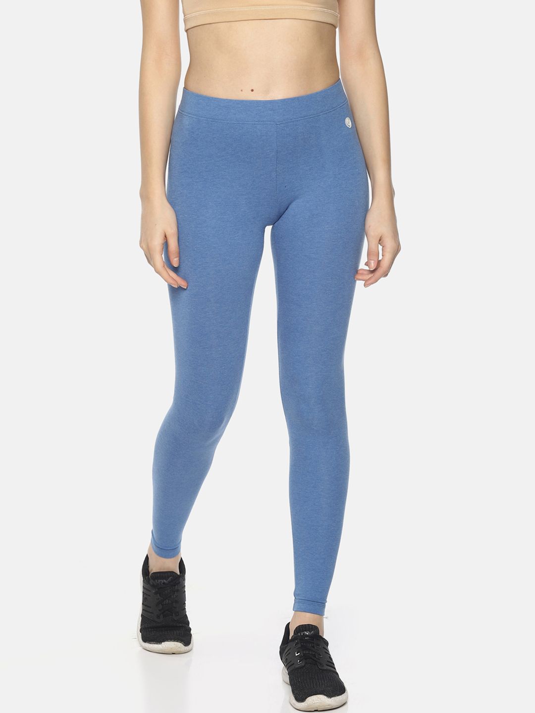 Soul Space Women Blue Solid Modern-Fit Tights Price in India