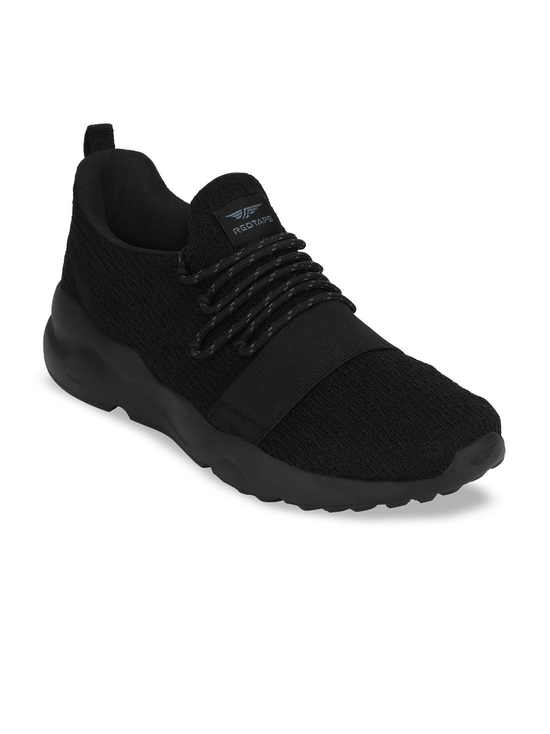 Red Tape Women Black Textile Walking Sports Shoes Price in India