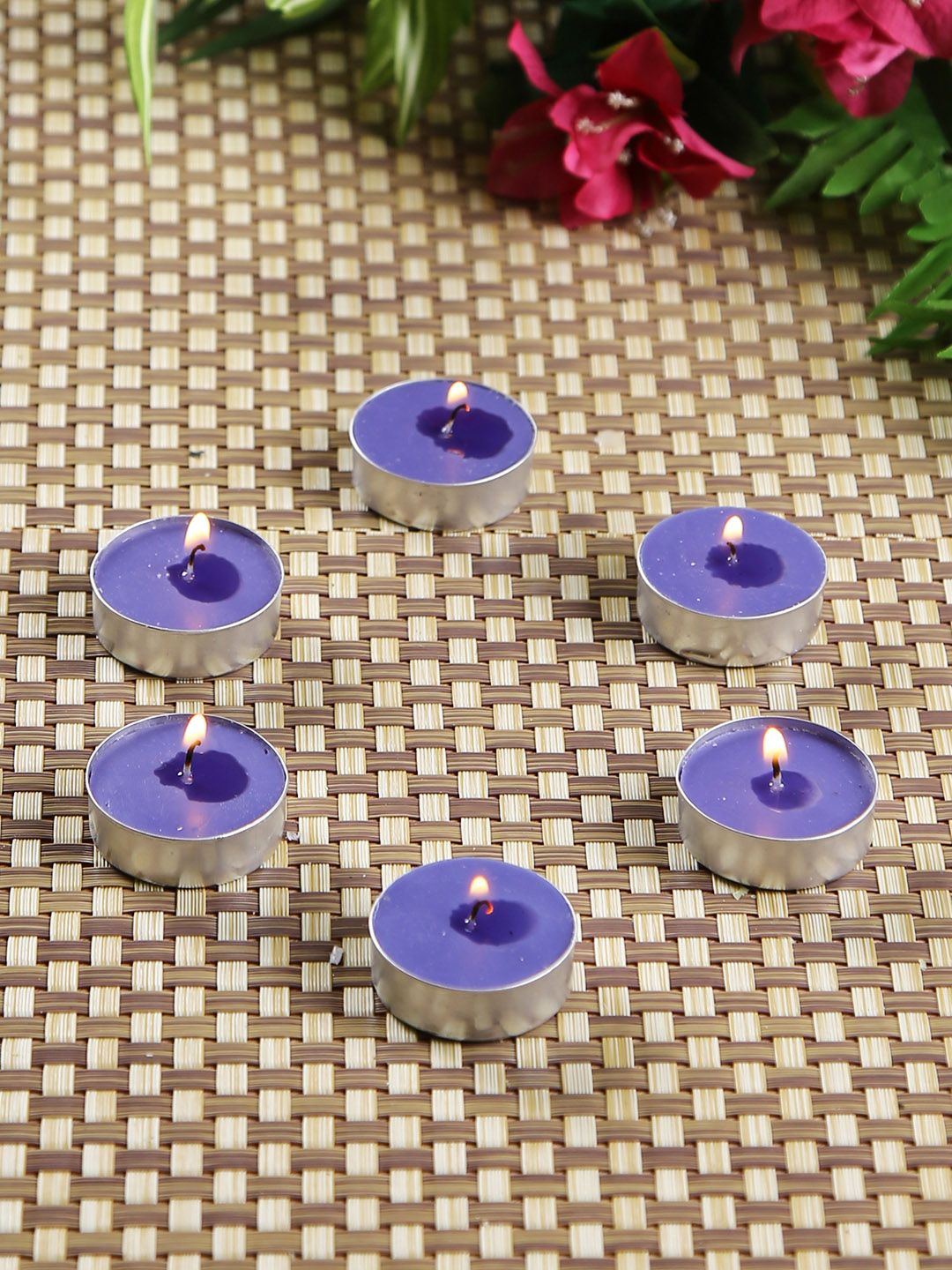 HOSLEY Set of 30 Purple Lavender Scented Tea Light Candles Price in India