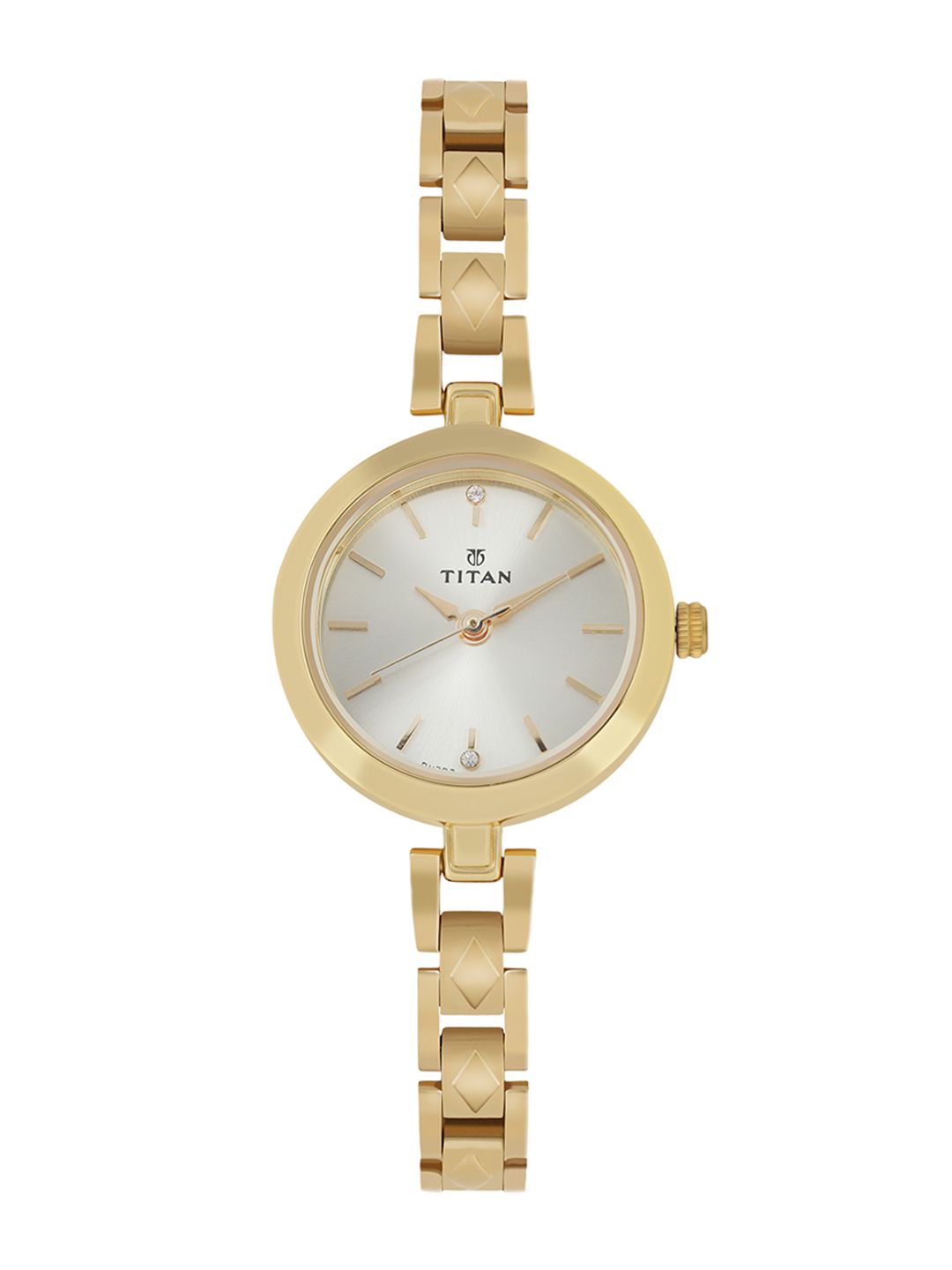 Titan Women Silver-Toned Analogue Watch 2598YM01 Price in India
