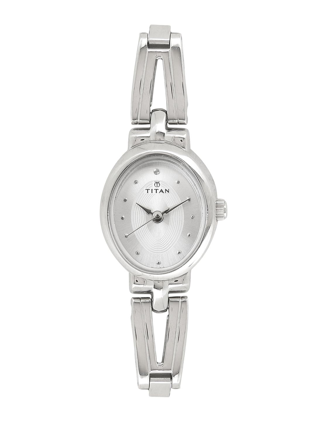 Titan Women Silver-Toned Analogue Watch 2594SM01 Price in India