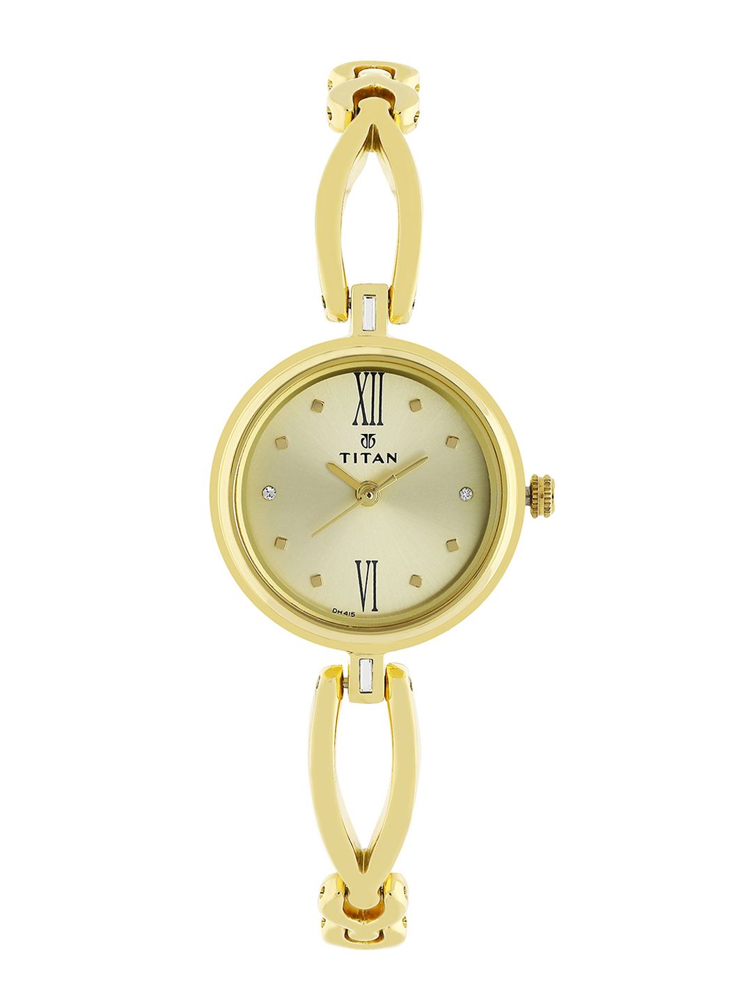 Titan Women Gold-Toned Analogue Watch 2601YM01 Price in India
