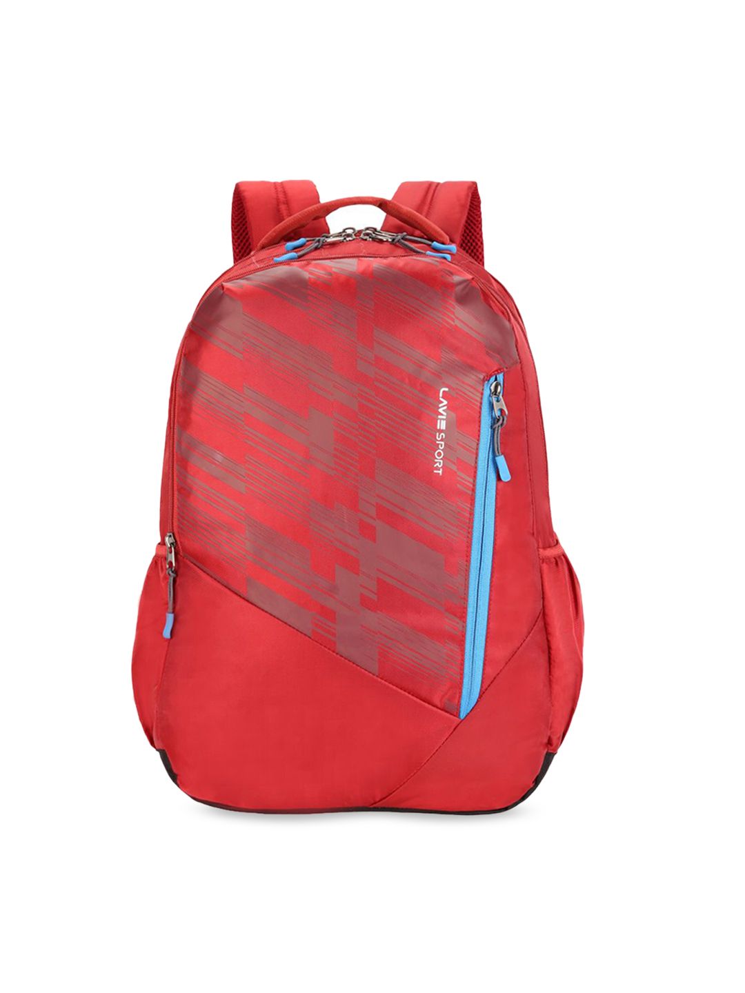 LAVIE SPORT Unisex Red & Blue Graphic Backpack Price in India