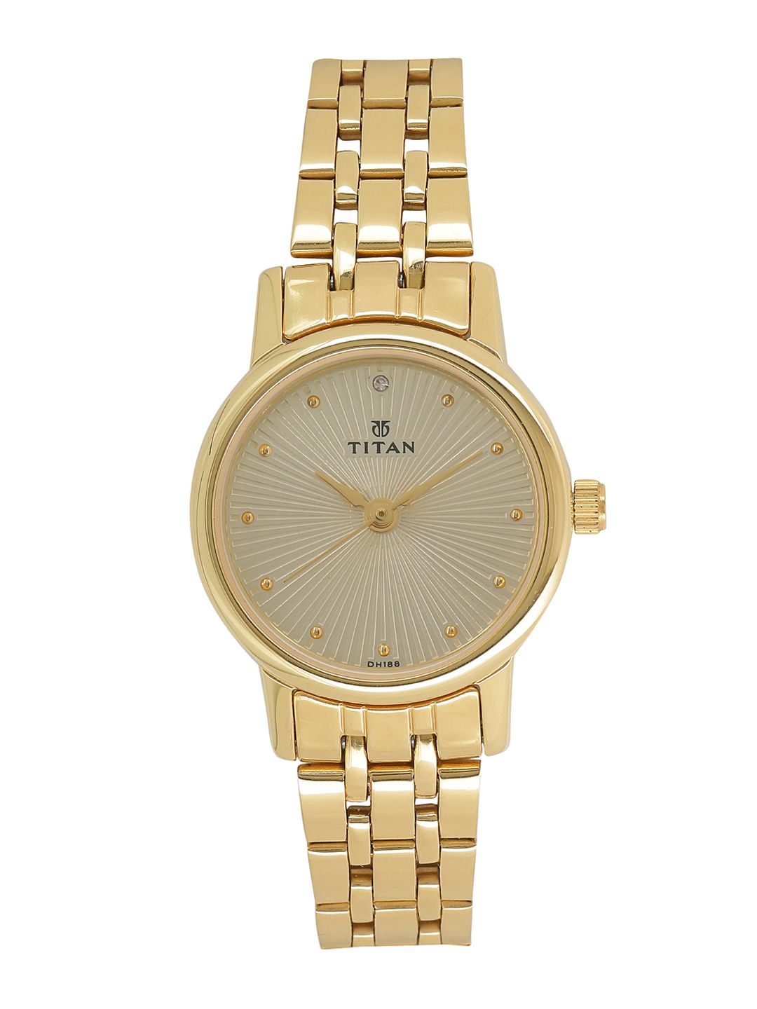 Titan Women Gold-Toned Analogue Watch 2593YM01 Price in India