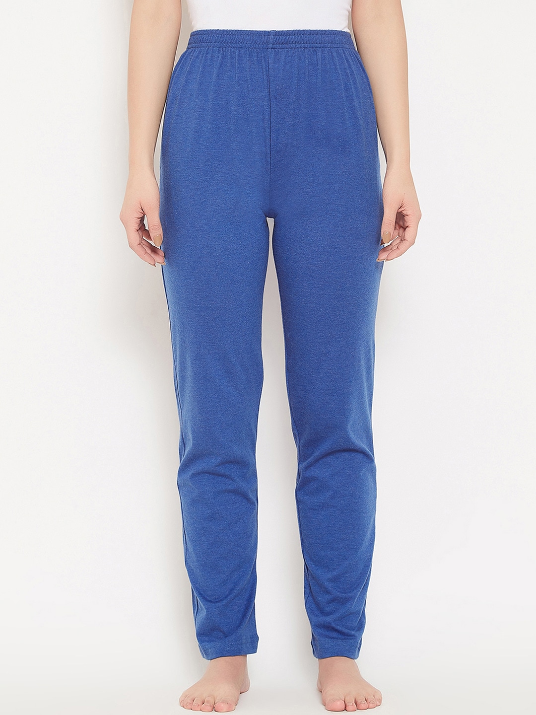 Clovia Women Blue Solid Lounge Pants LB0173A08XXL Price in India