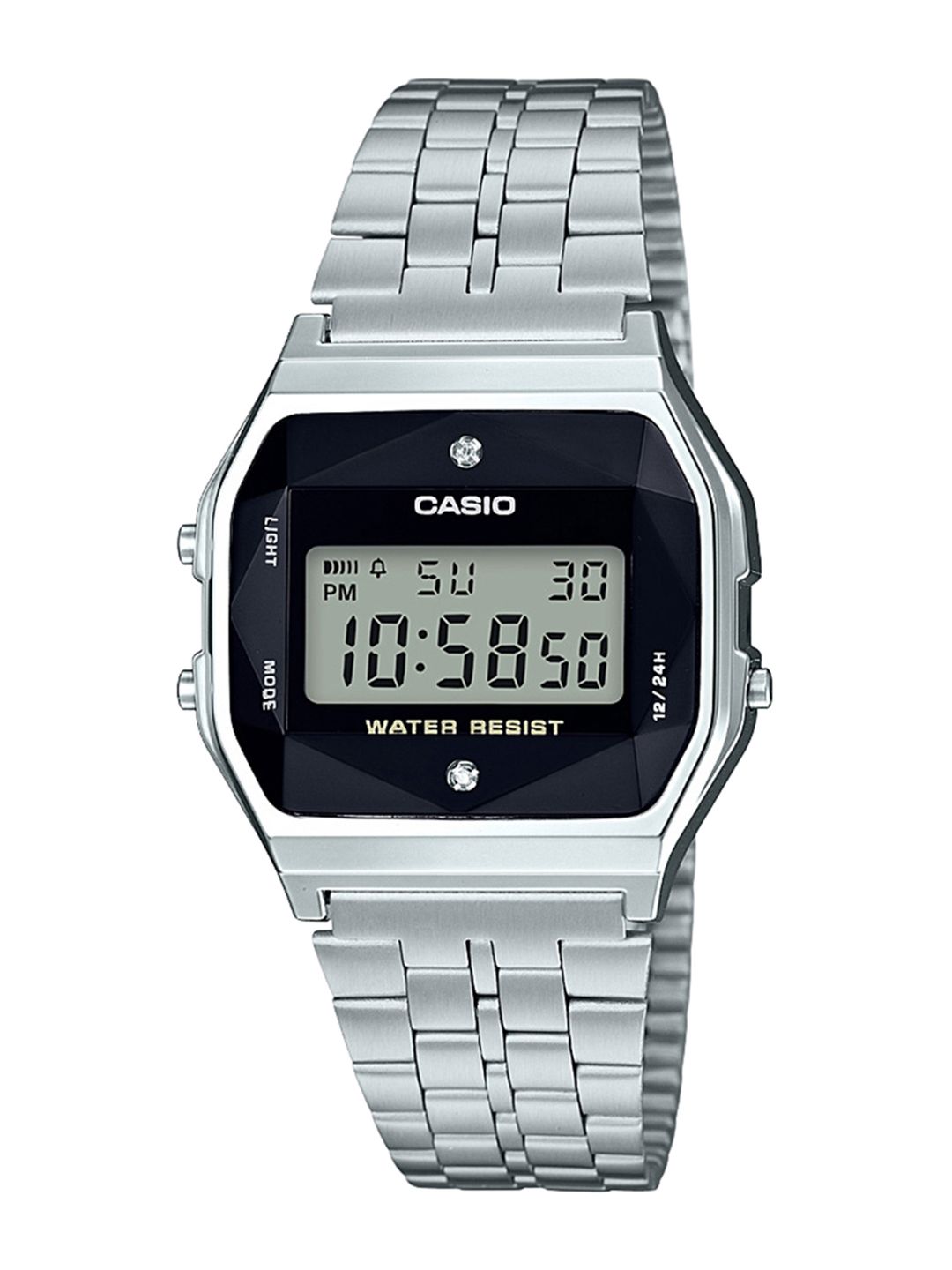 CASIO Unisex Black Digital Watch D163 Price in India