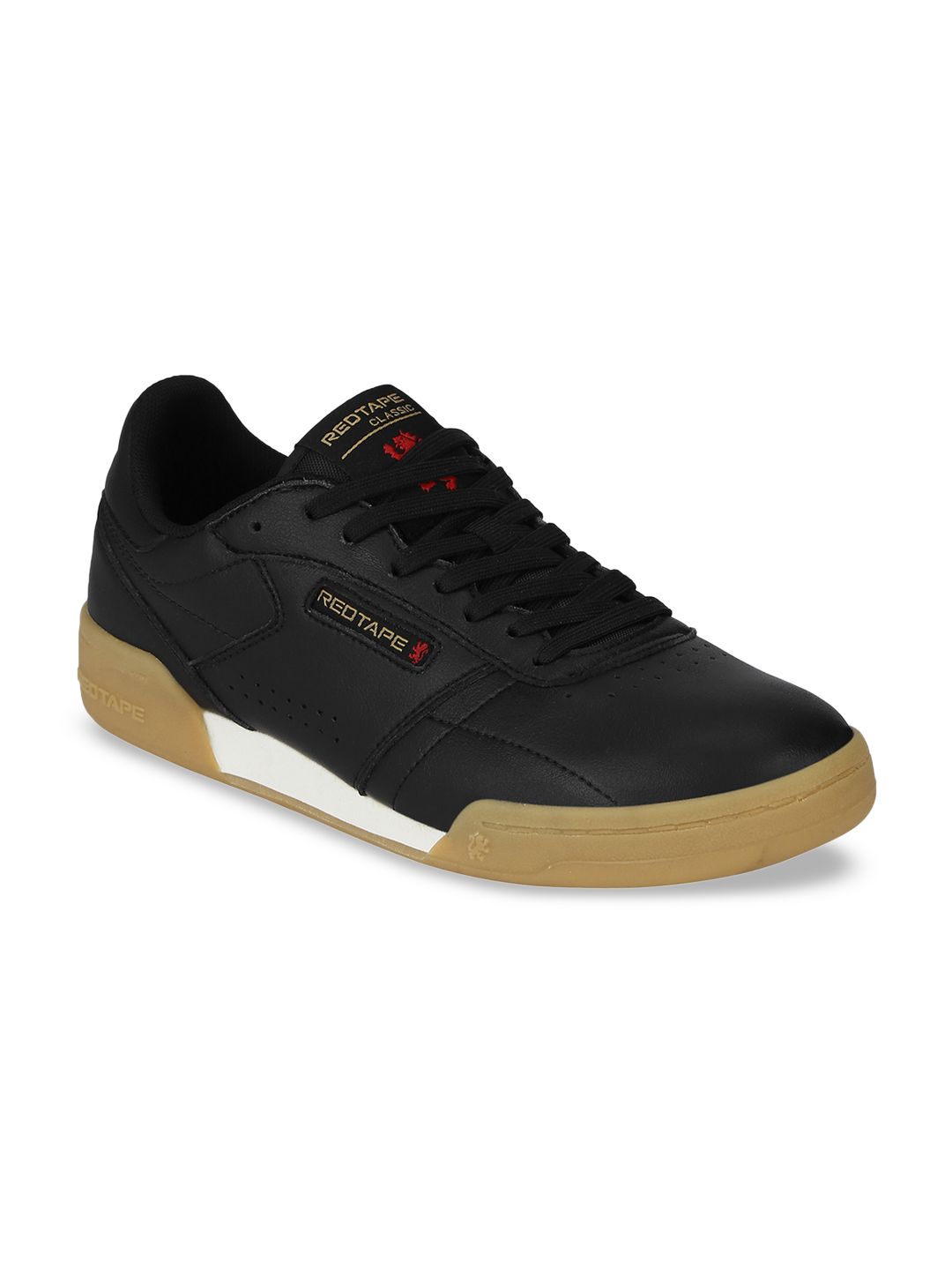 Red Tape Men Black Sneakers