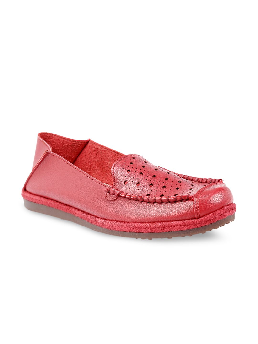 meriggiare Women Red Loafers Price in India
