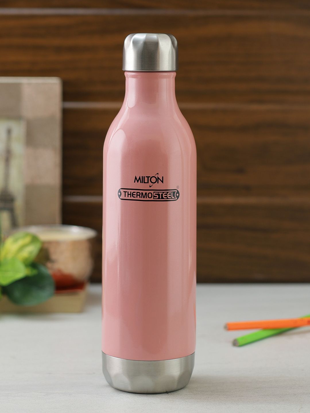 Milton Pink BLISS-600 Stainless Steel Vaccum Insulated Hot and Cold Water Bottle 500 ml Price in India