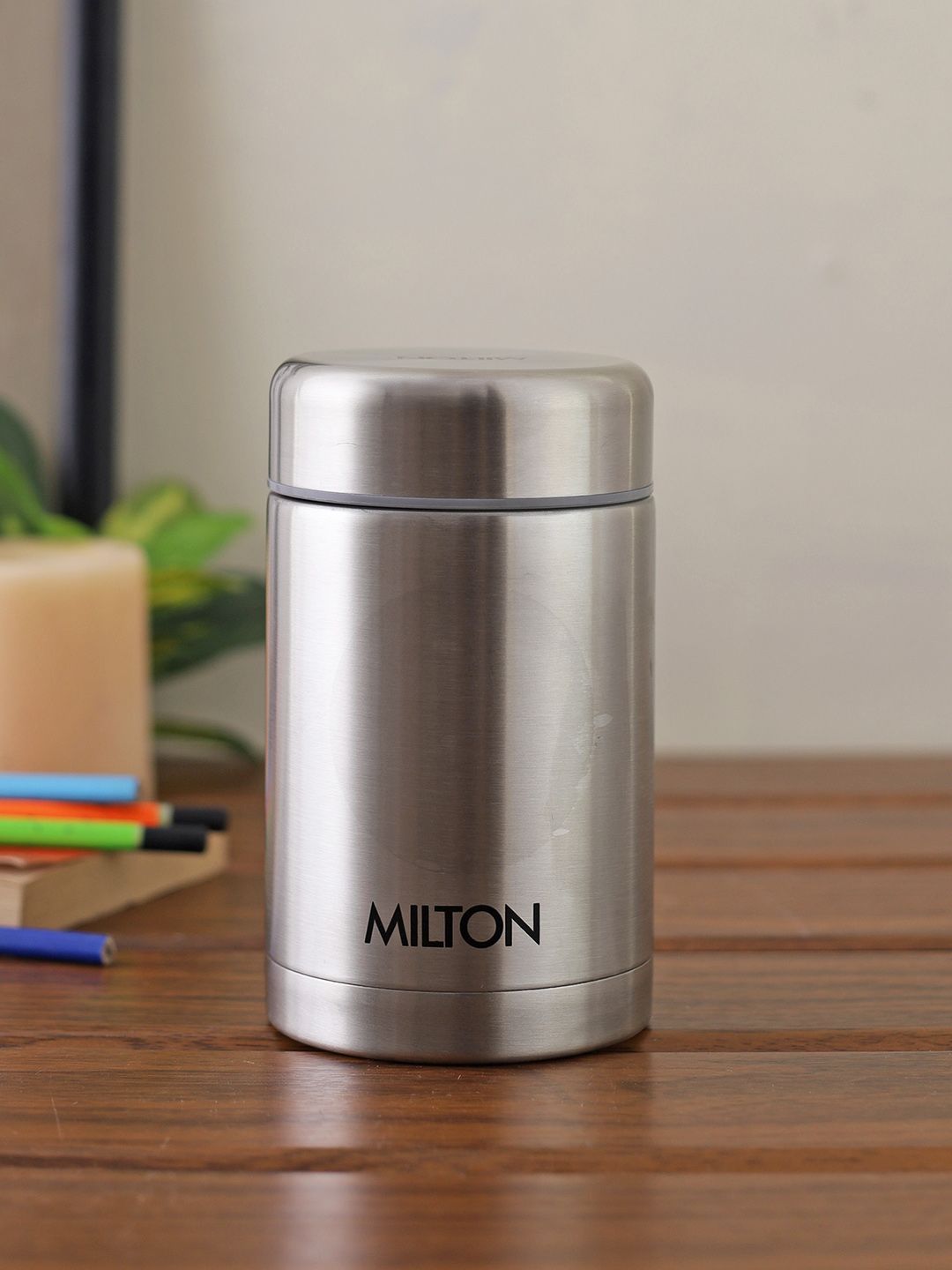 Milton Silver-Toned CRUET-550 Stainless Steel Hot and Cold Soup Flask 515ml Price in India