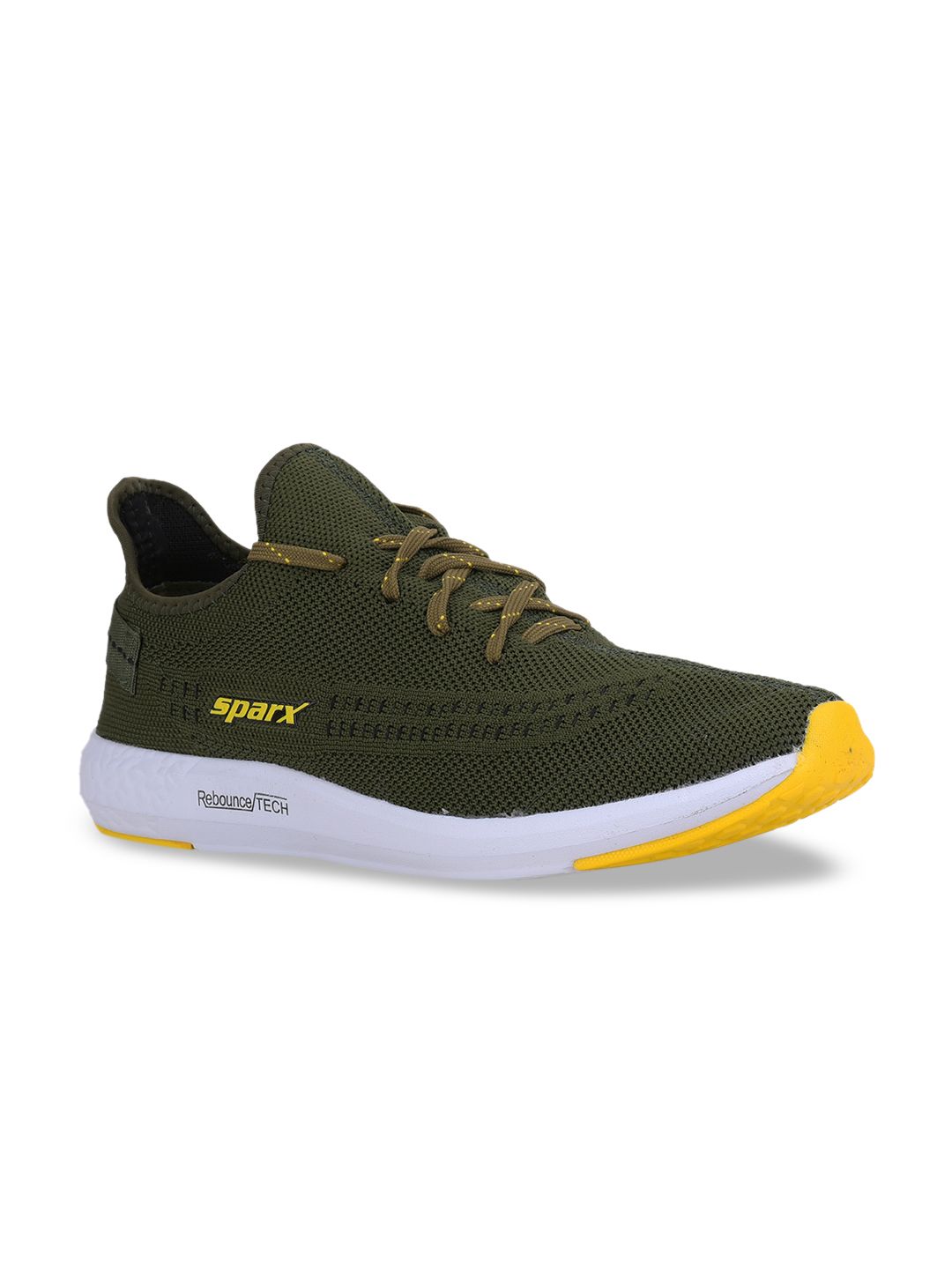 Sparx Men Olive Green Mesh Running Shoes SM-482