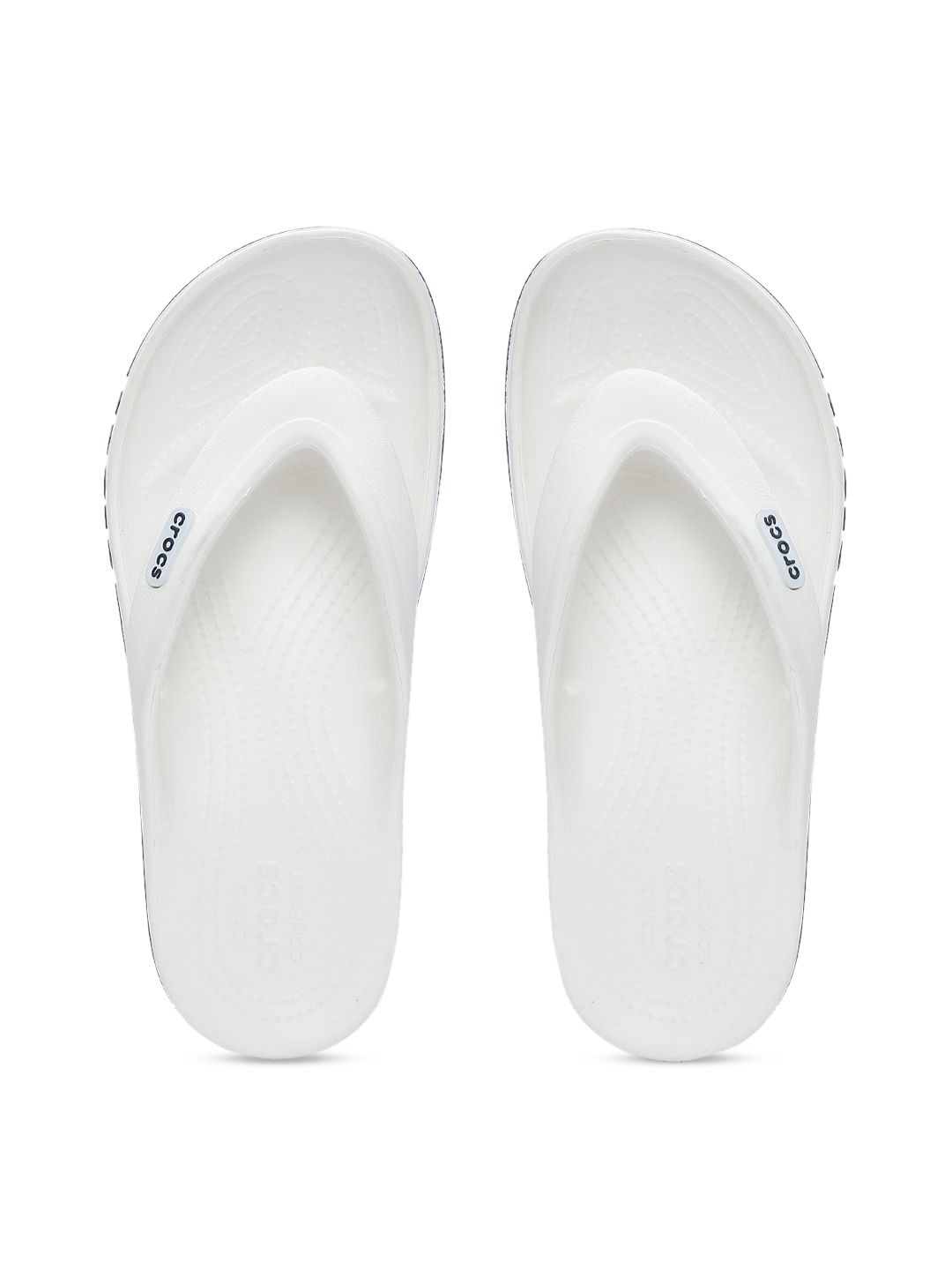 Crocs Unisex White Solid Bayaband Thong Flip-Flops Price in India