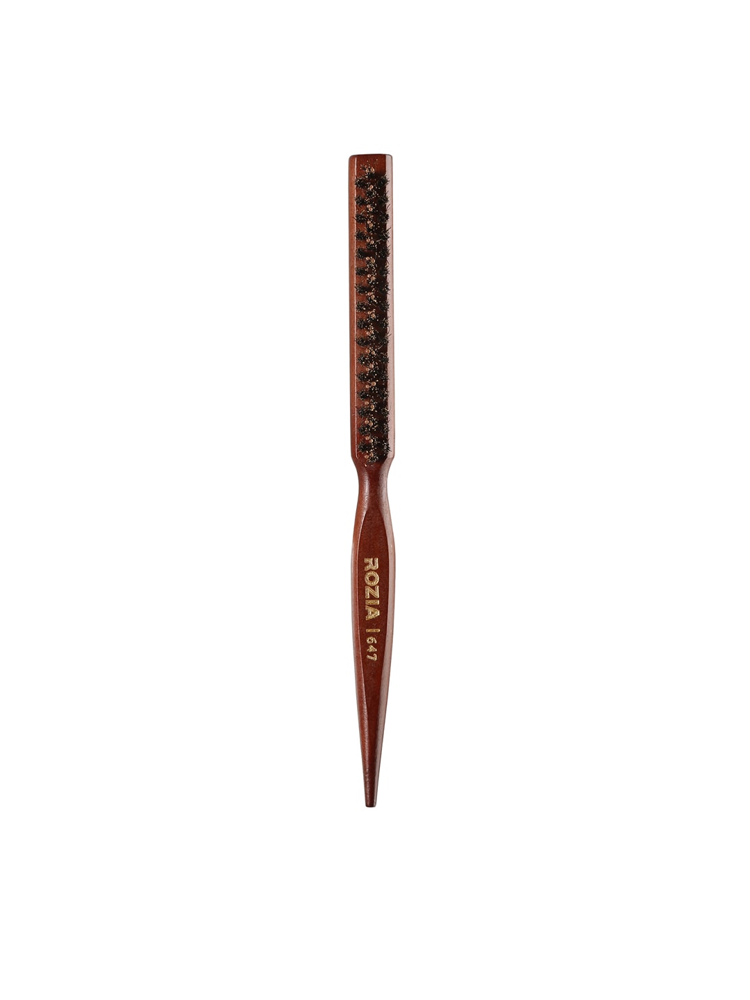 Rozia Unisex Brown Pro Teasing Wooden Brush & Comb In One Price in India