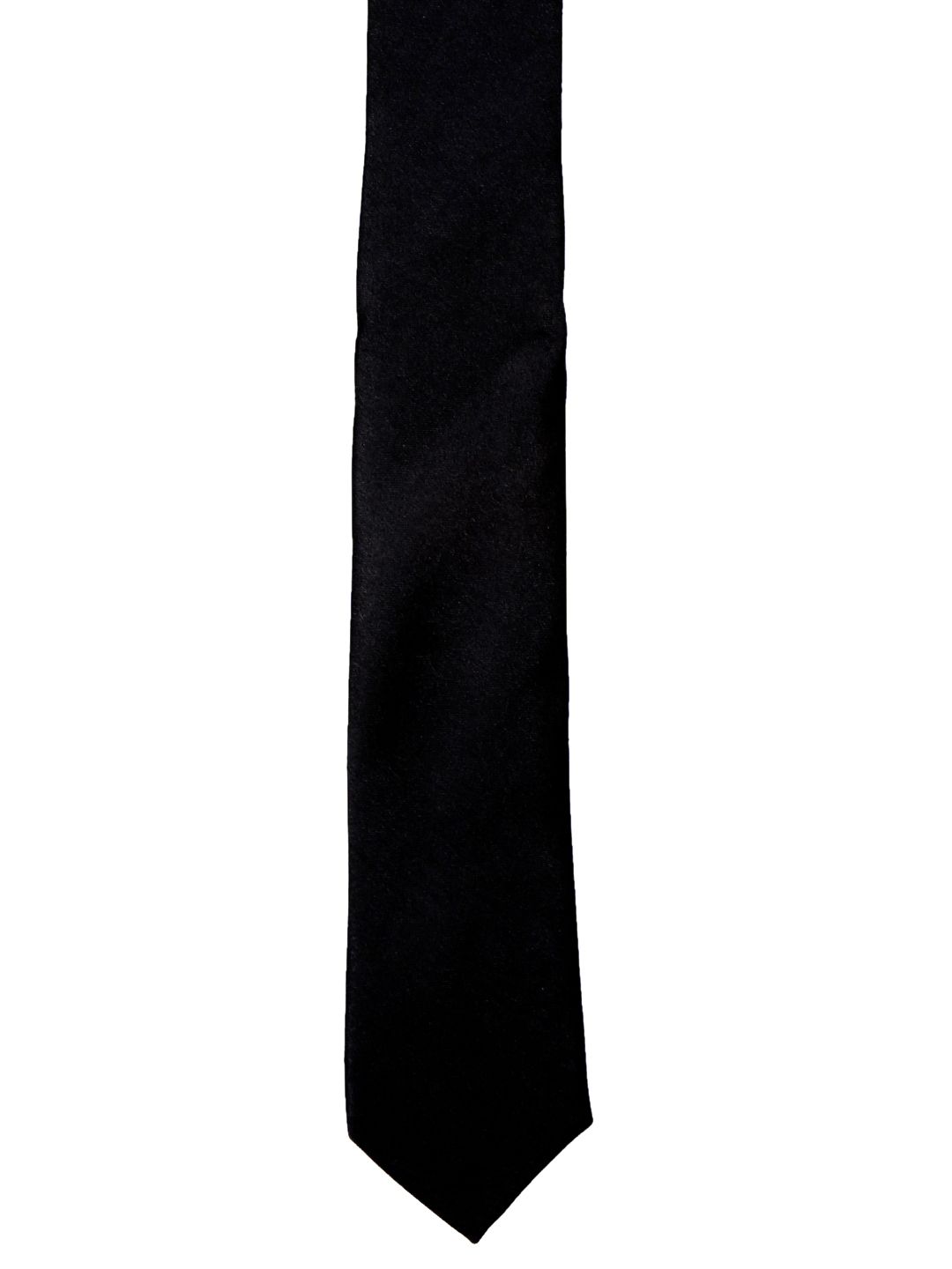 Blacksmith Black Solid Skinny Tie
