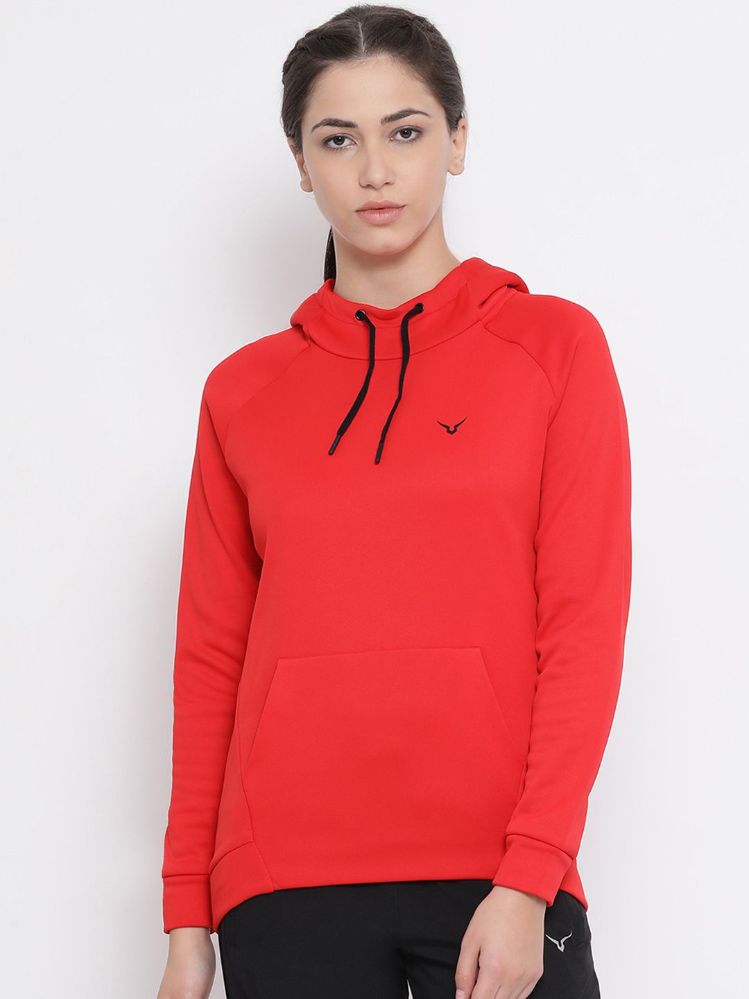 Invincible Women Red Solid Sporty Jacket Price in India