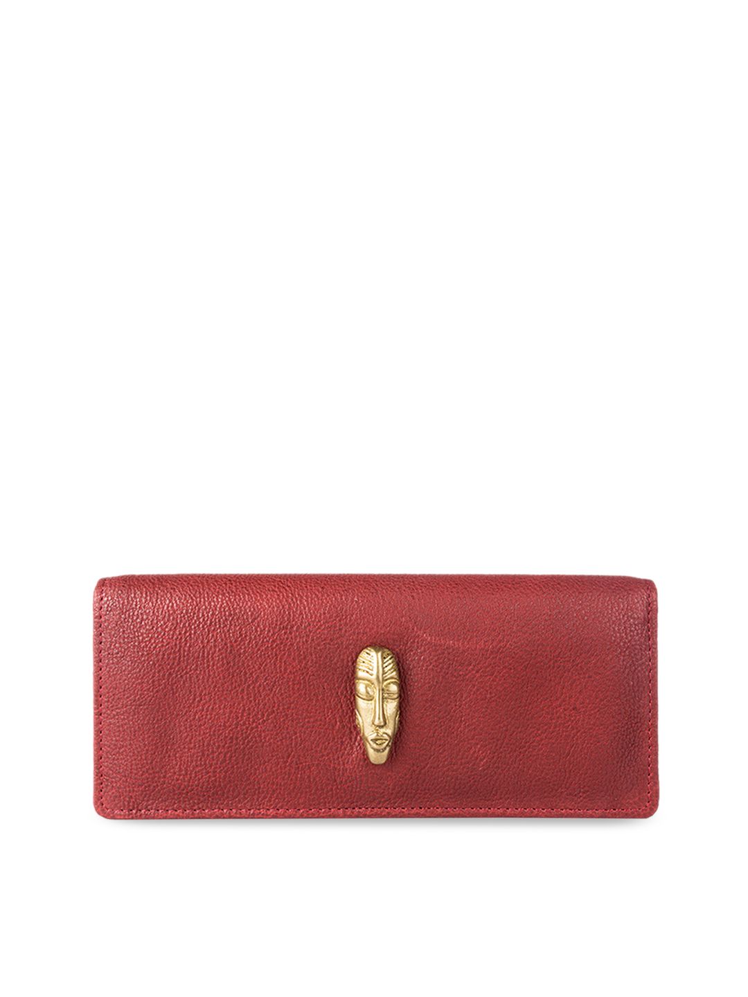 Hidesign Women Red Solid Two Fold Wallet Price in India