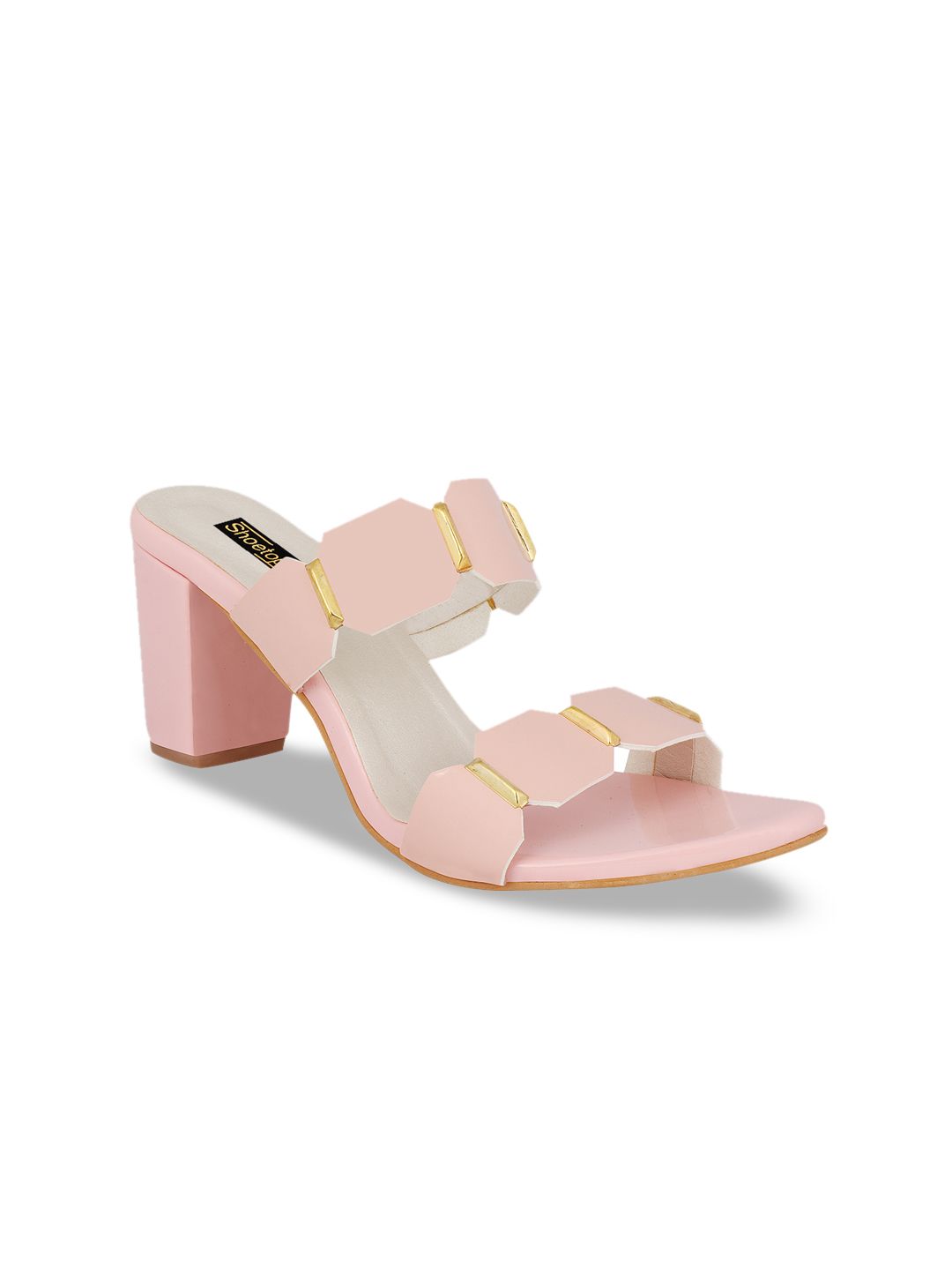 Shoetopia Women Pink Solid Heels Price in India