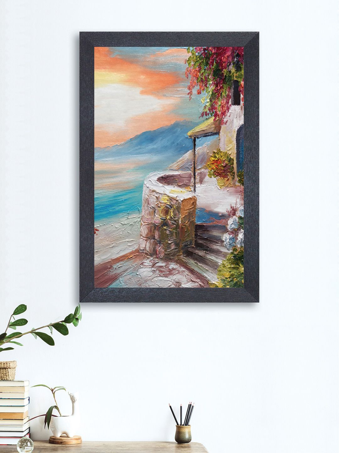 nest ART Multicoloured Nature Framed Painting Price in India