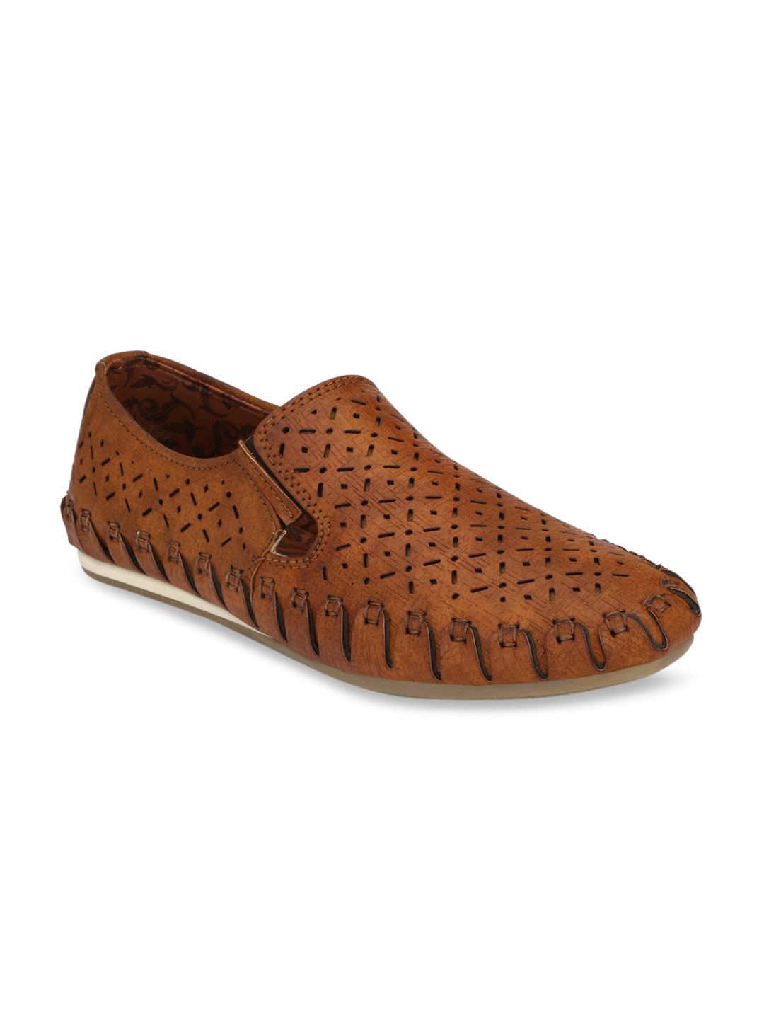 Mactree Men Tan Brown Shoe-Style Sandals