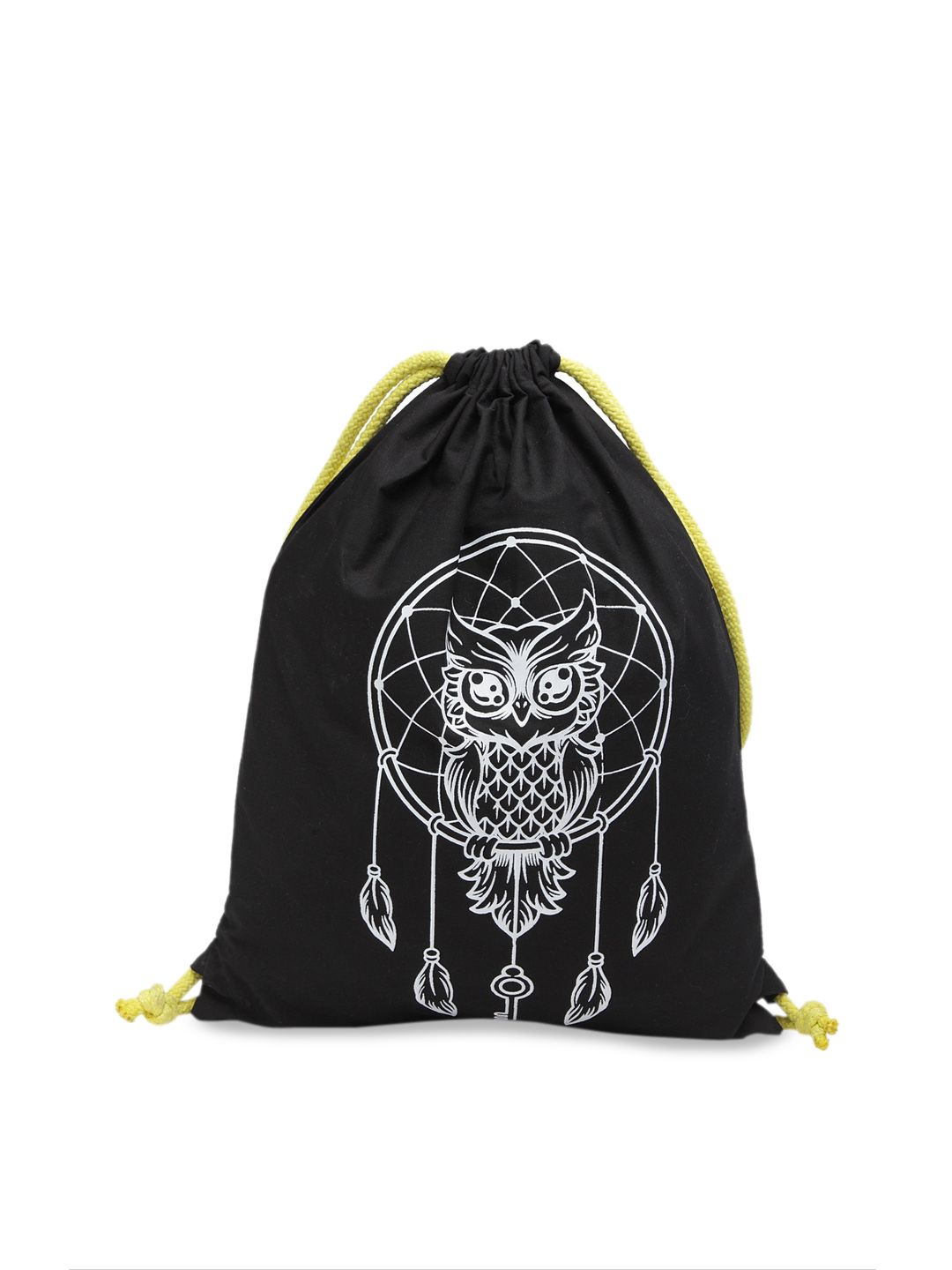 The House of Tara Unisex Black Graphic Backpack Price in India