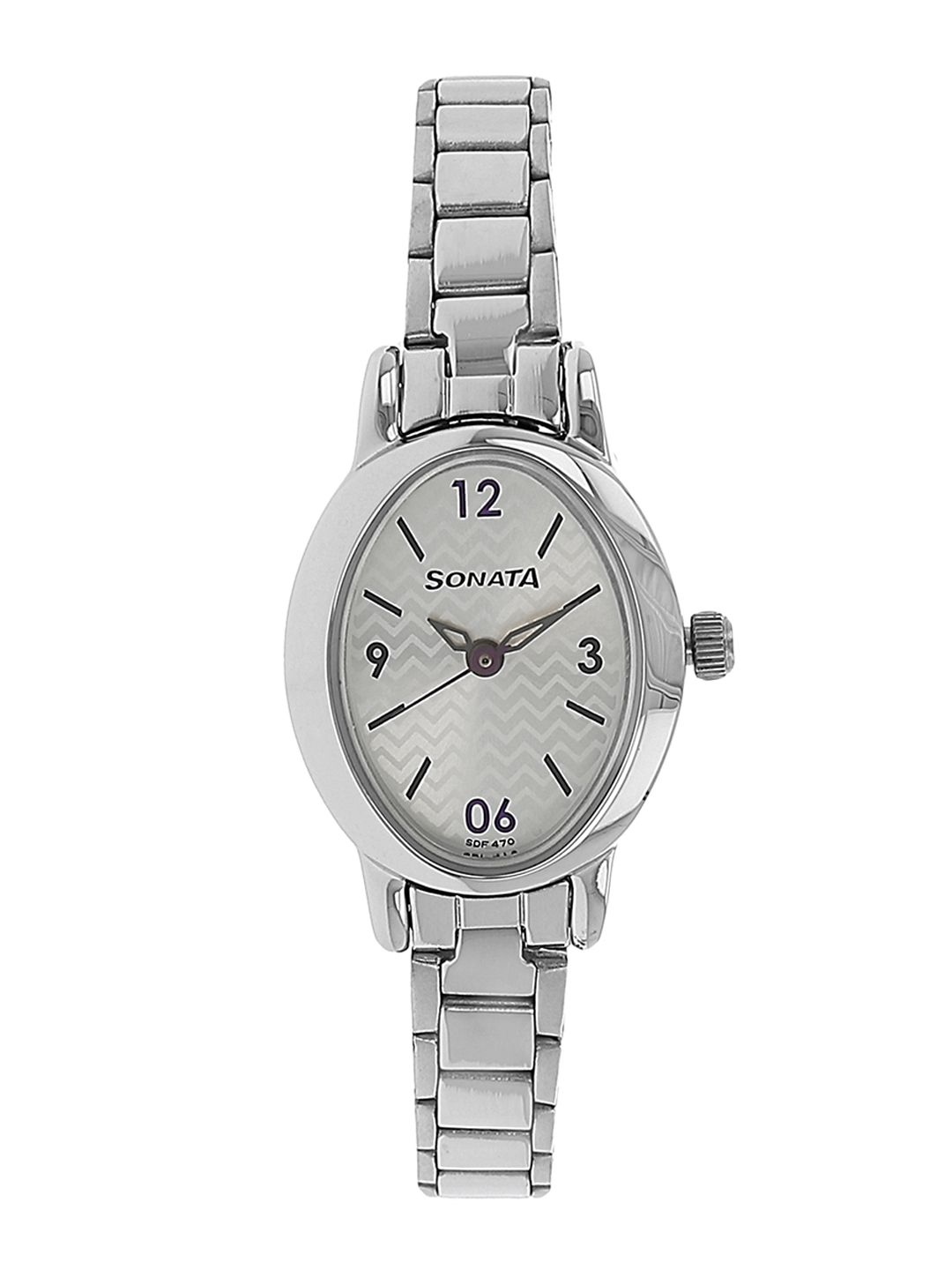 Sonata Women Silver-Toned Analogue Watch 8100SM03 Price in India