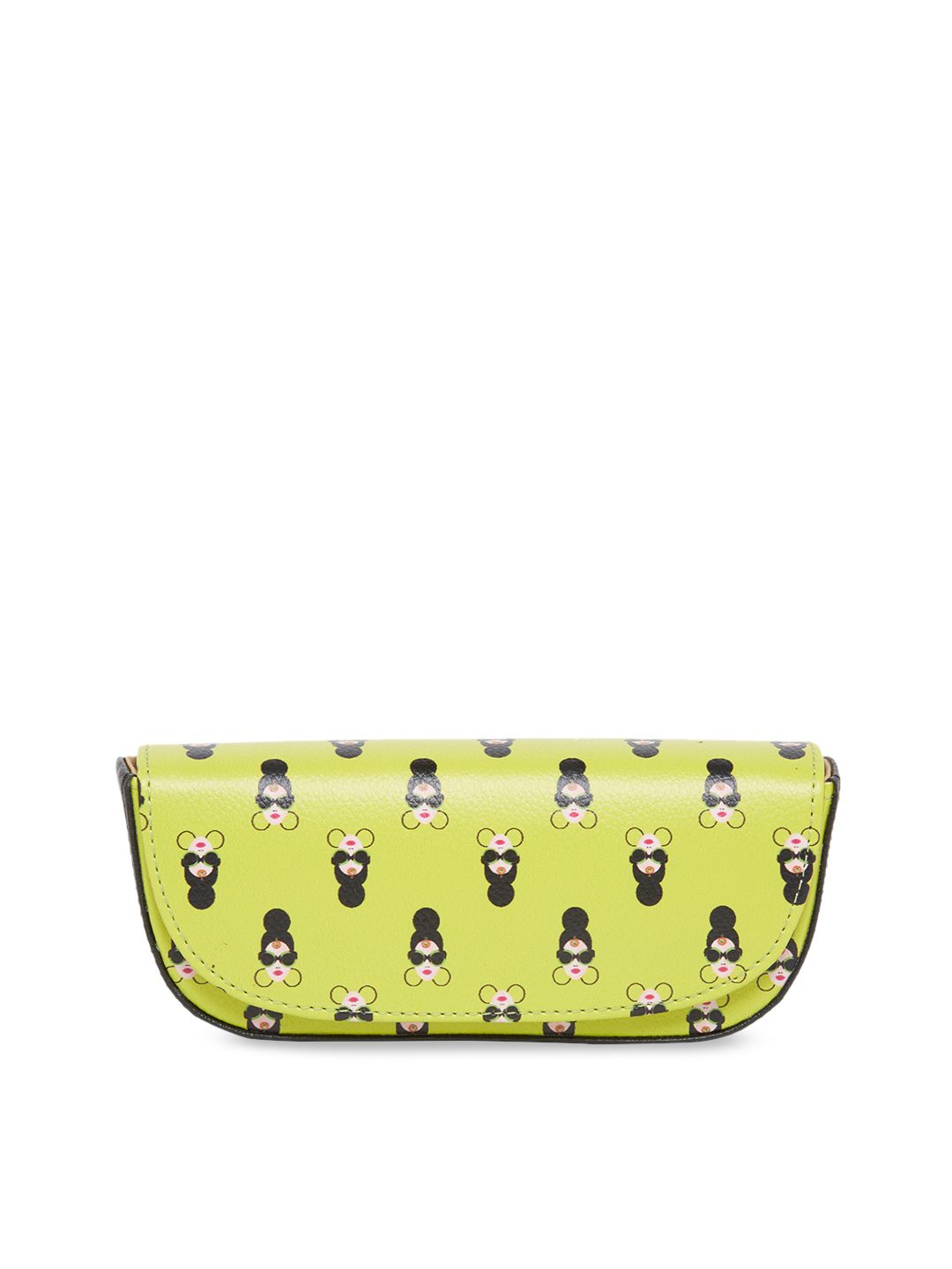 Vdesi Women Lime Green & Black Printed Sunglasses Case