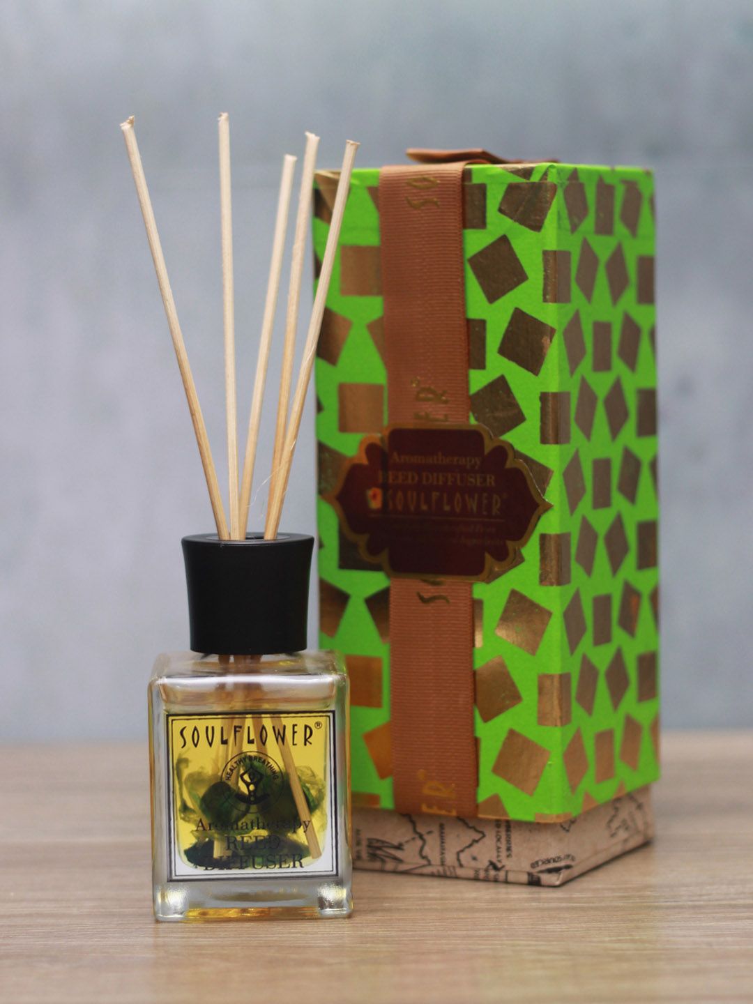 Soulflower Lemongrass Aroma Cube Reed Diffuser 100ml Price in India
