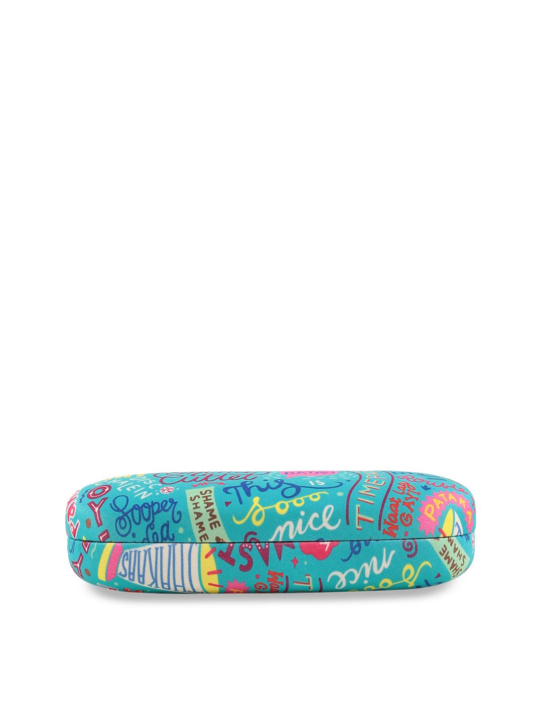 Chumbak Teal Blue Things Indian Say Printed Eyewear Case