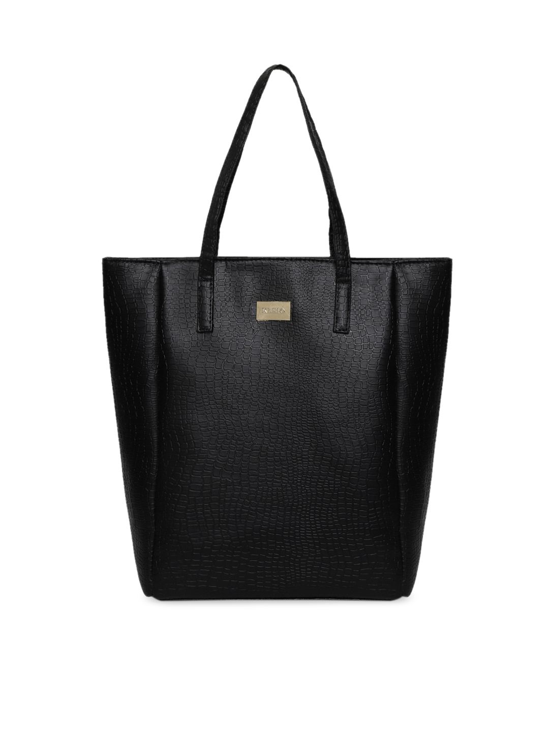 KLEIO Black Textured Shoulder Bag Price in India