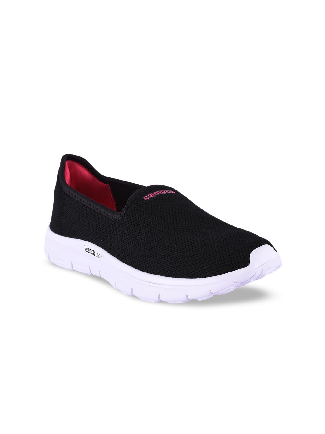 Campus Women Black Mesh Gracy Running Shoes