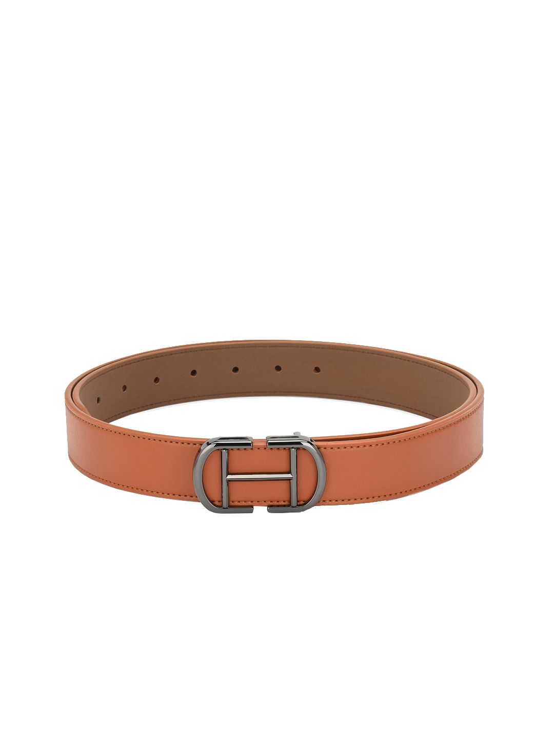 Calvadoss Women Tan Brown Solid Belt Price in India