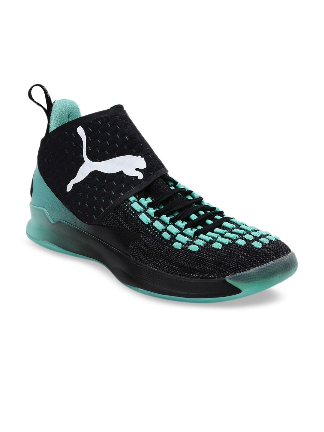 Puma Unisex Black & Blue Rise XT FUSE 1 Basketball Shoes Price in India