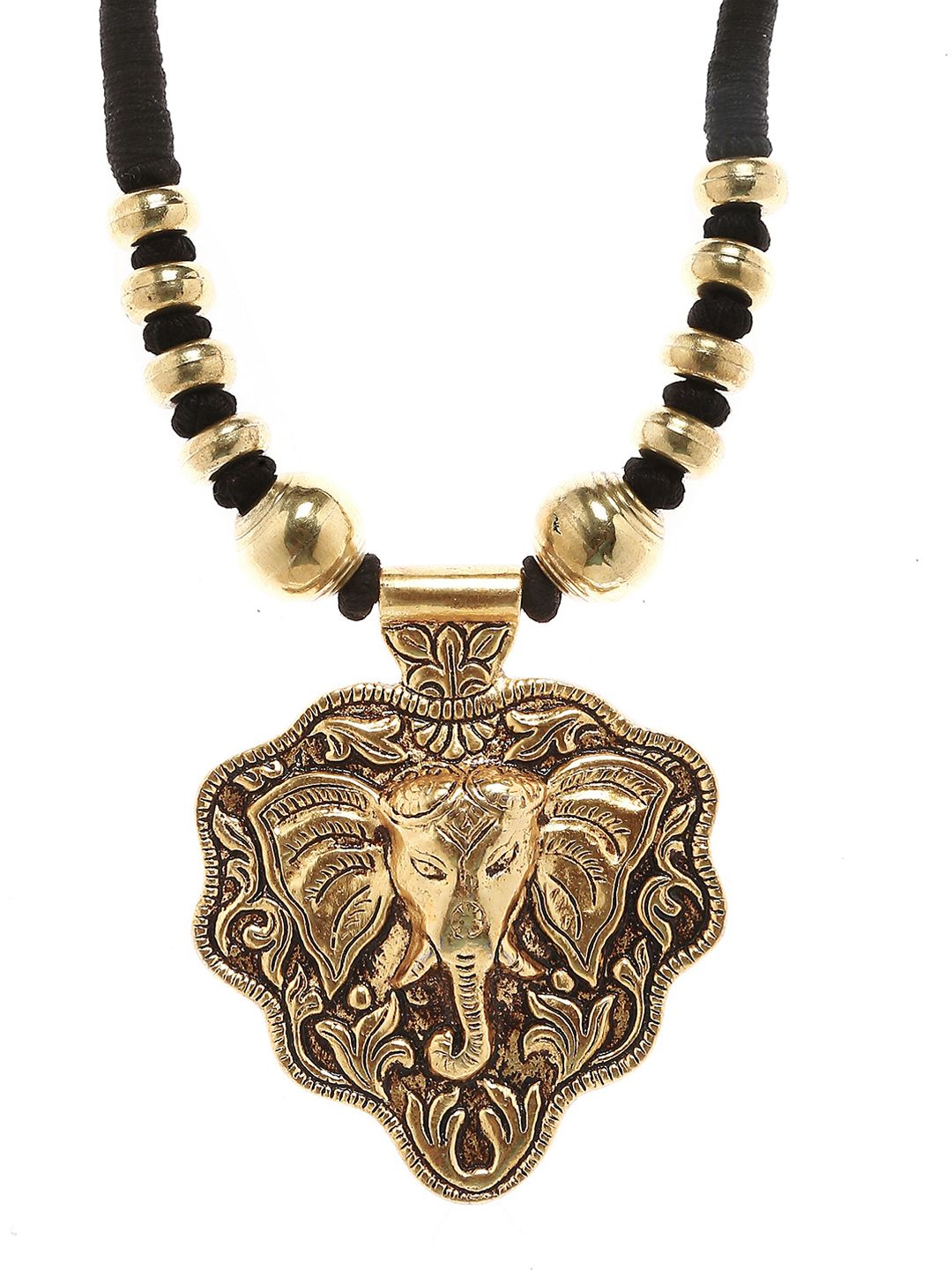 Bamboo Tree Jewels Gold-Toned Alloy Handcrafted Necklace Price in India