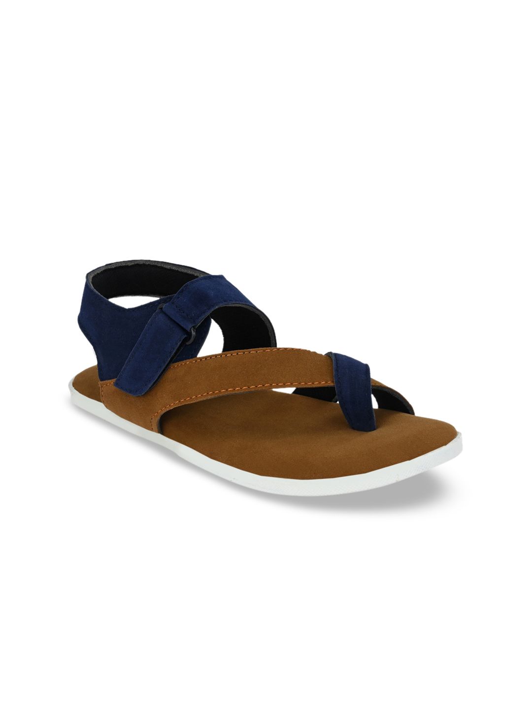 Big Fox Men Blue & Brown Suede Comfort Sandals