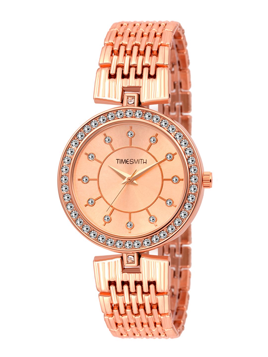 TIMESMITH Women Rose Gold-Toned Analogue Watch TSC-046ktd1 Price in India